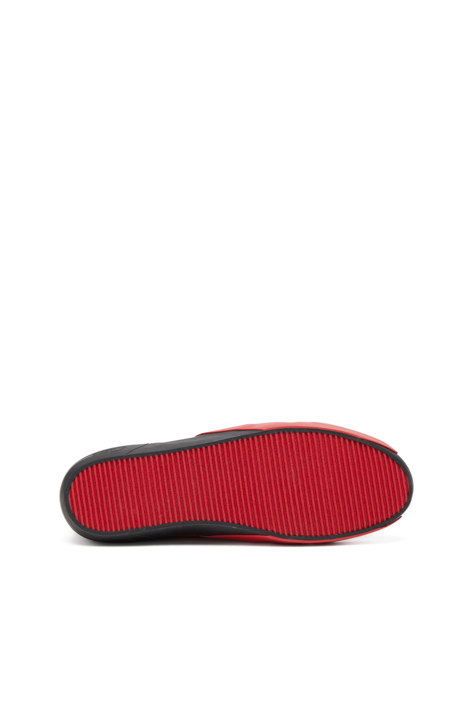 Diesel - S-SLANTE-D LOW, Herren S-Slante-D-Sneaker aus Wildleder und Leder mit D-Logo in Schwarz/Rot - 4