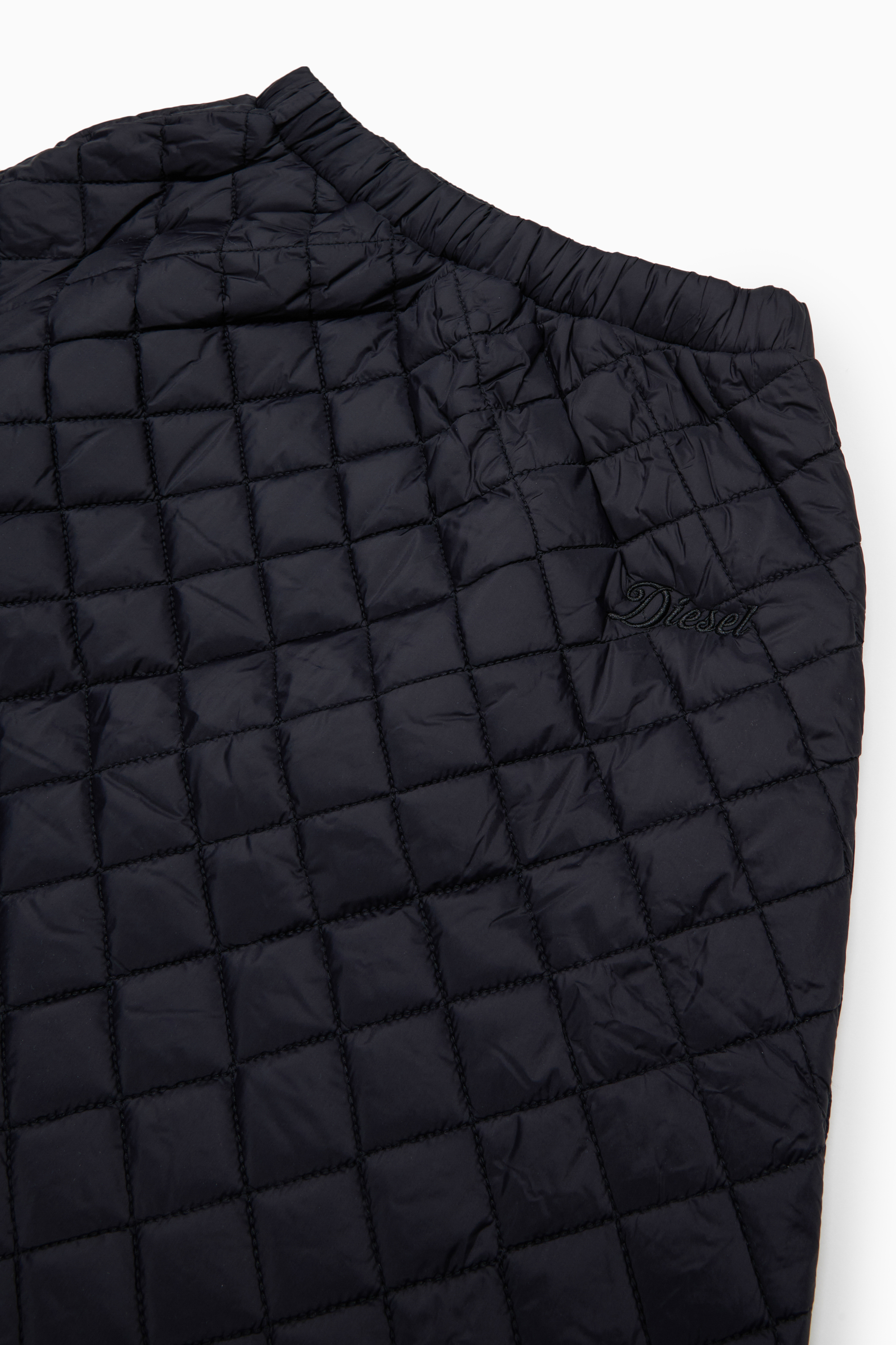 Diesel - GMONTY, Damen Gestepptes Nylon-Rock in Schwarz - 3