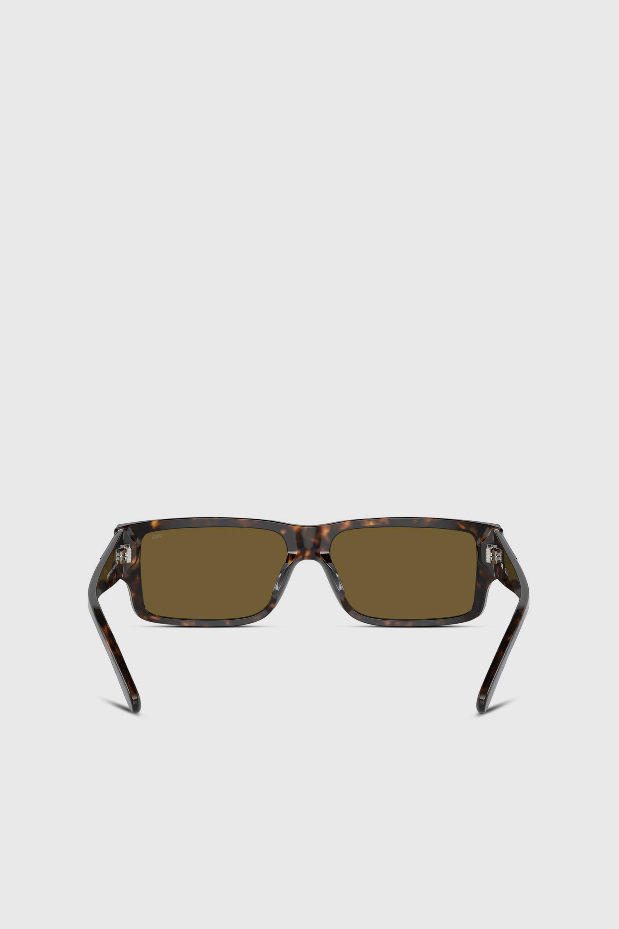 Diesel - 0DL2003 SIZE 57, Herren Rechteckiges Modell Brille in Braun - 3