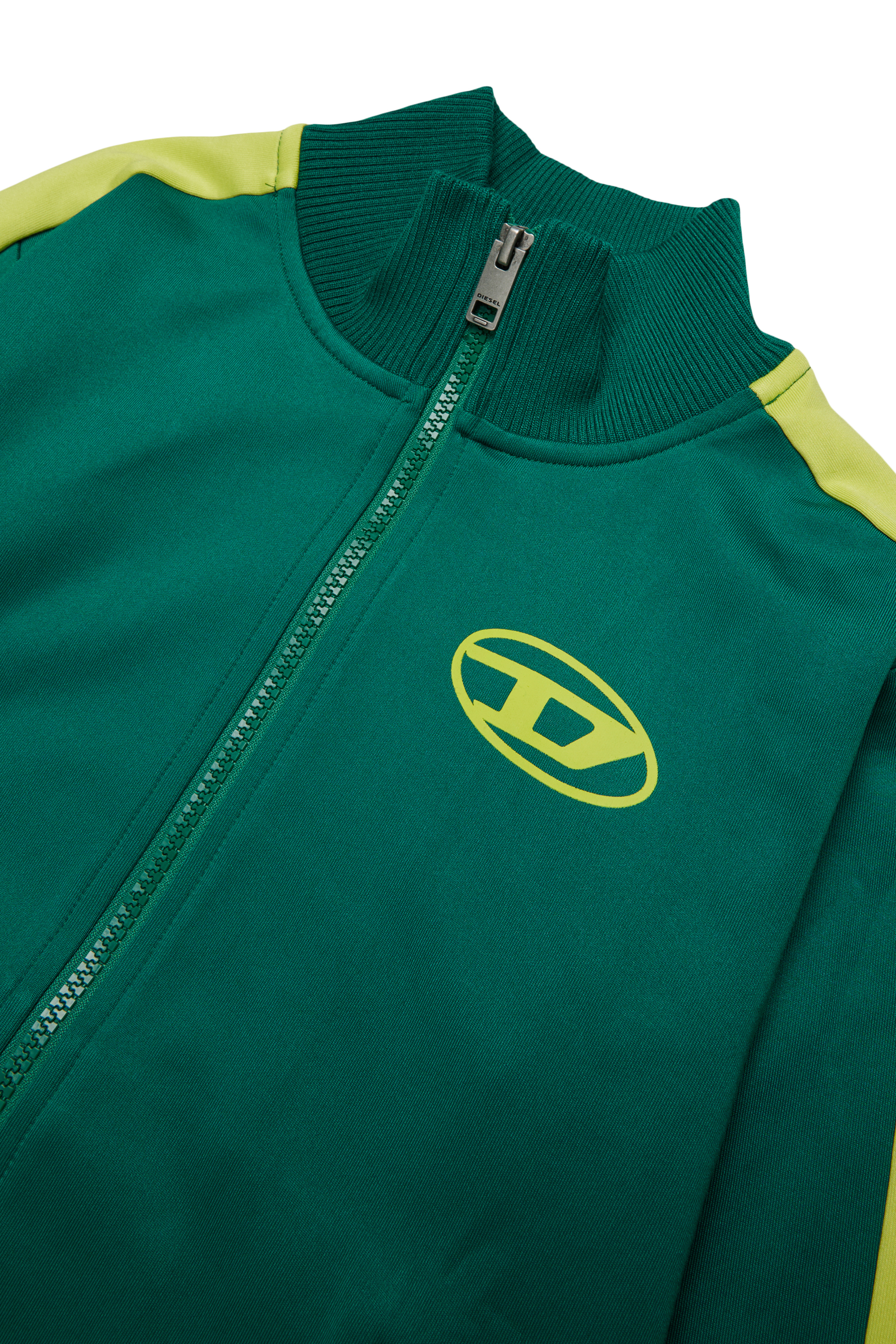 Diesel - SBOS, Herren Track jacket mit Oval D Logo in Gr&uuml;n - 3