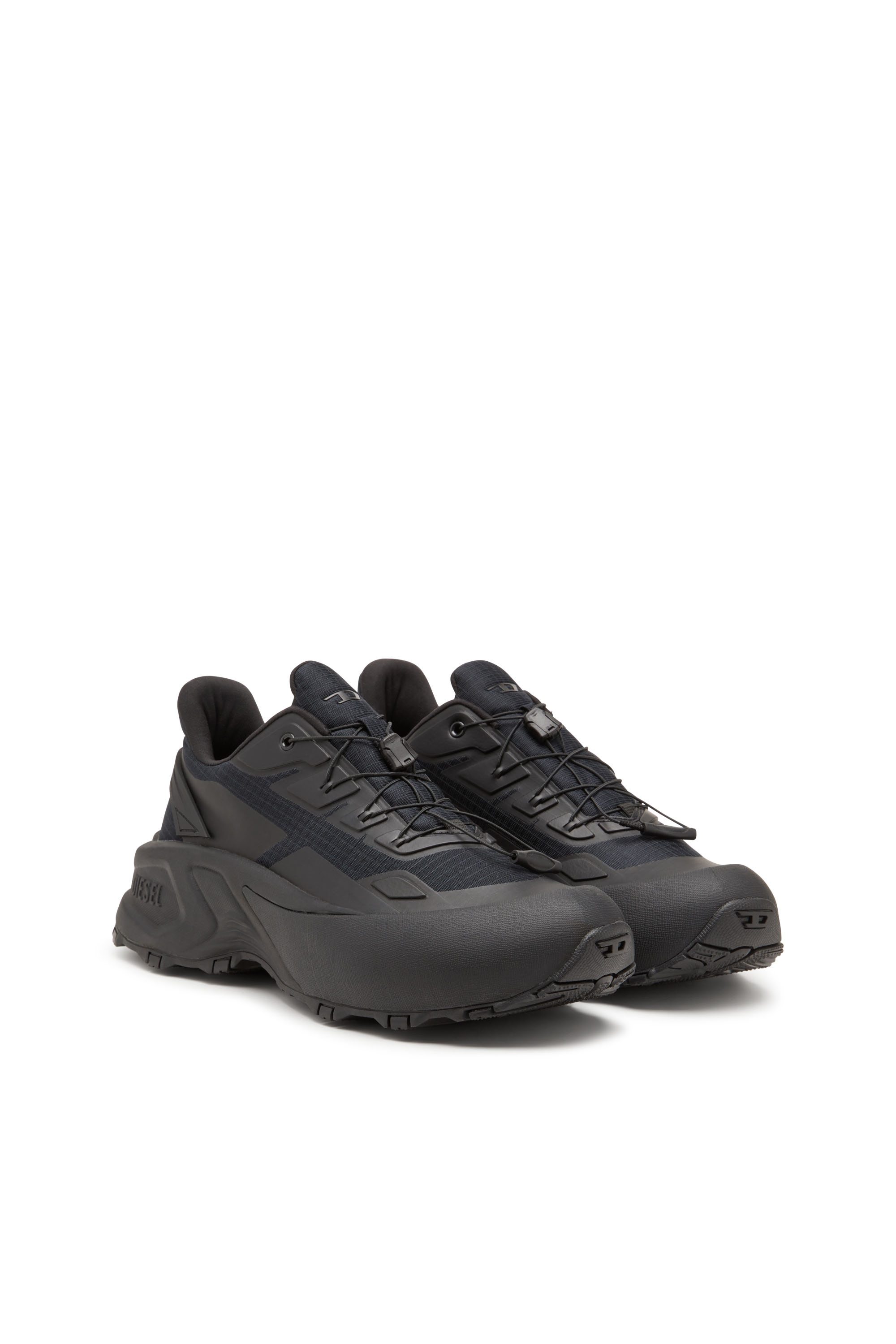 Diesel - D-CAGE RUNNER, Herren D-Cage Runner-Sneakers aus TPU-besetztem Ripstop in Schwarz - 3