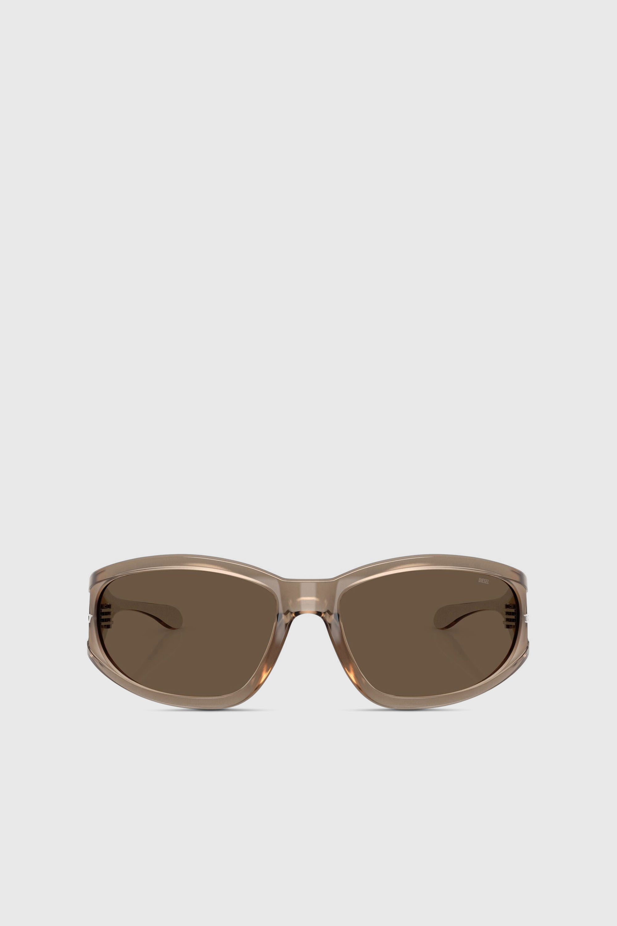 Diesel - 0DL3002, Unisex's Rectangular sunglasses in acetate in Brown - 1