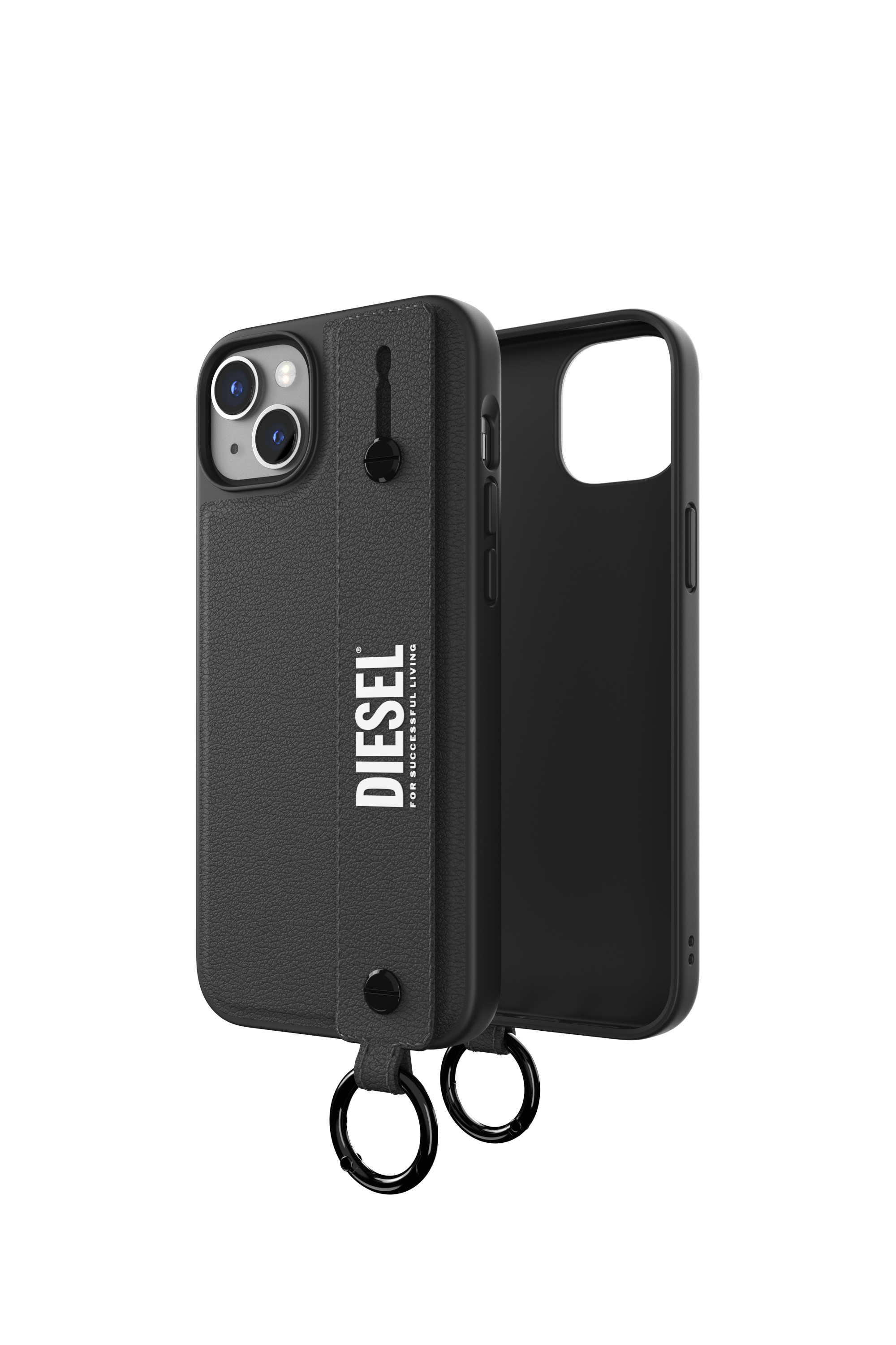 Diesel - 50285 MOULDED CASE, Unisex Handstrap Case for iPhone 14 Plus in Schwarz - 1