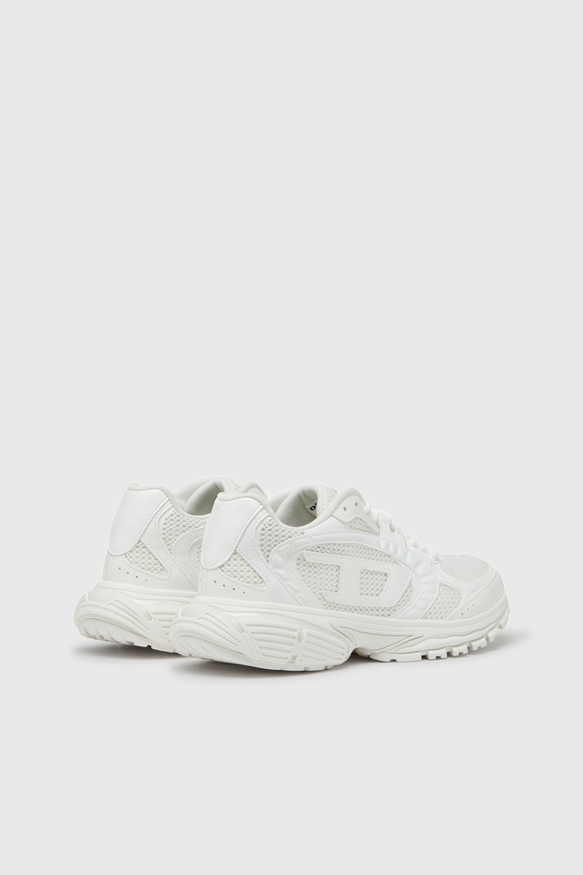 Diesel - S-PRO-V-DENSE LOW W, Damen S-Pro-V-Dense-Einfarbige Sneakers aus Mesh mit Oval D-Logo in Wei&szlig; - 3