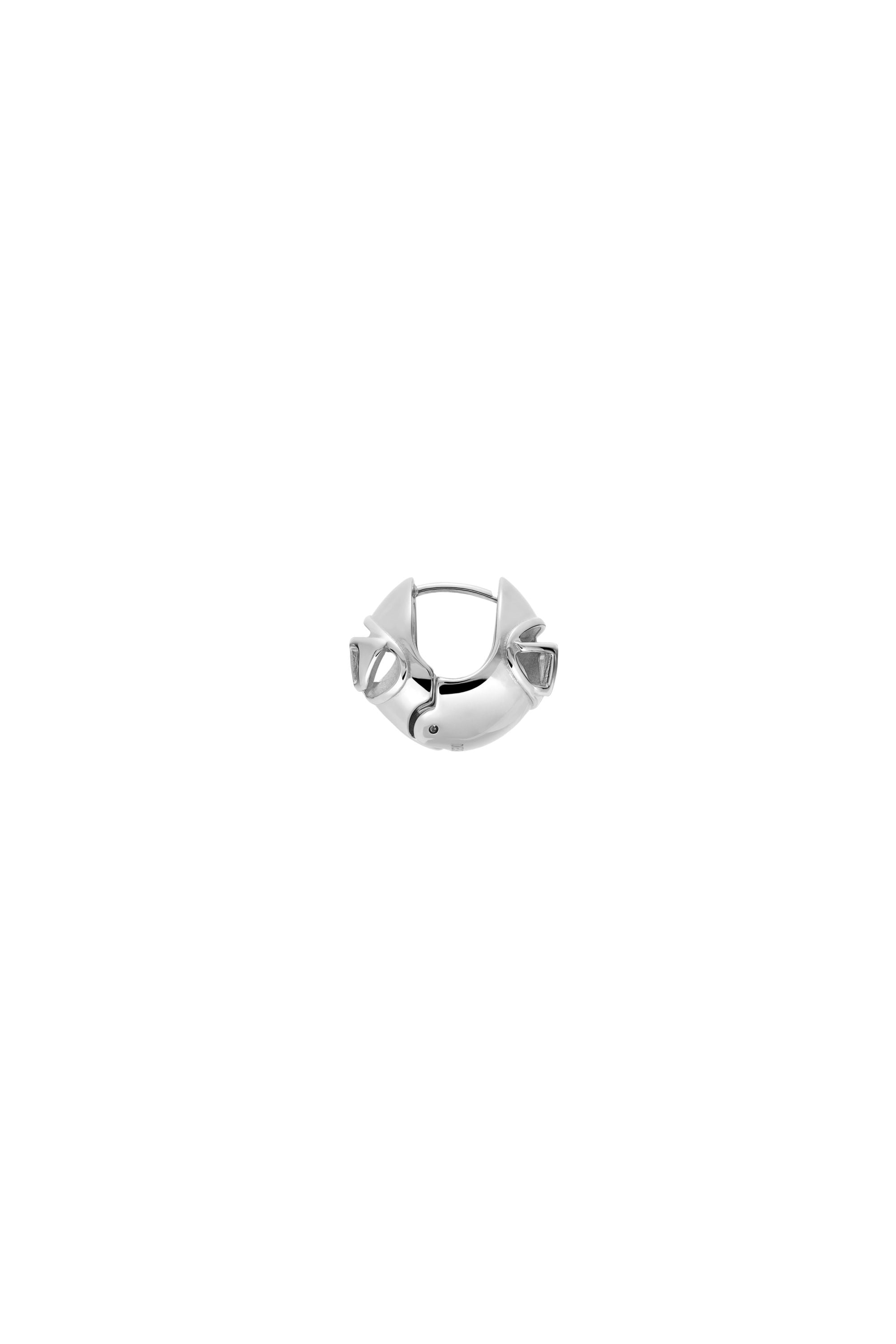 Diesel - DX1718040, Unisex Creole aus Edelstahl in Silber - 3