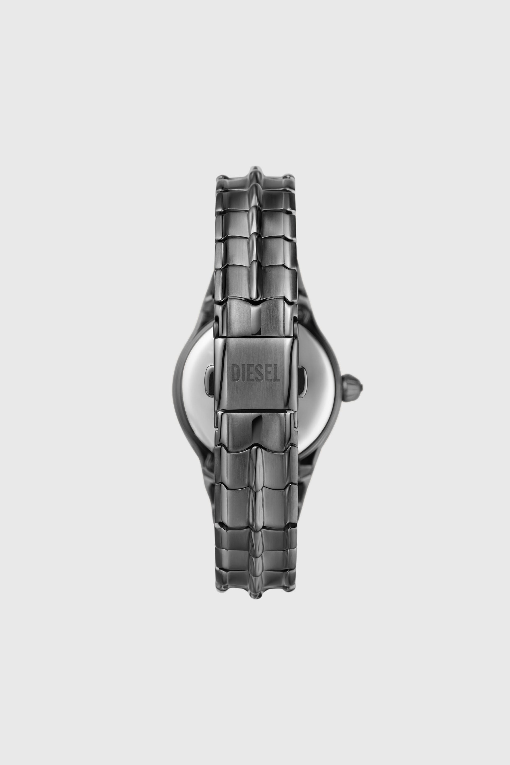 Diesel - DZ5603, Damen Vert Armbanduhr aus metallgrauem Edelstahl mit drei Zeigern in Dunkelgrau - 2