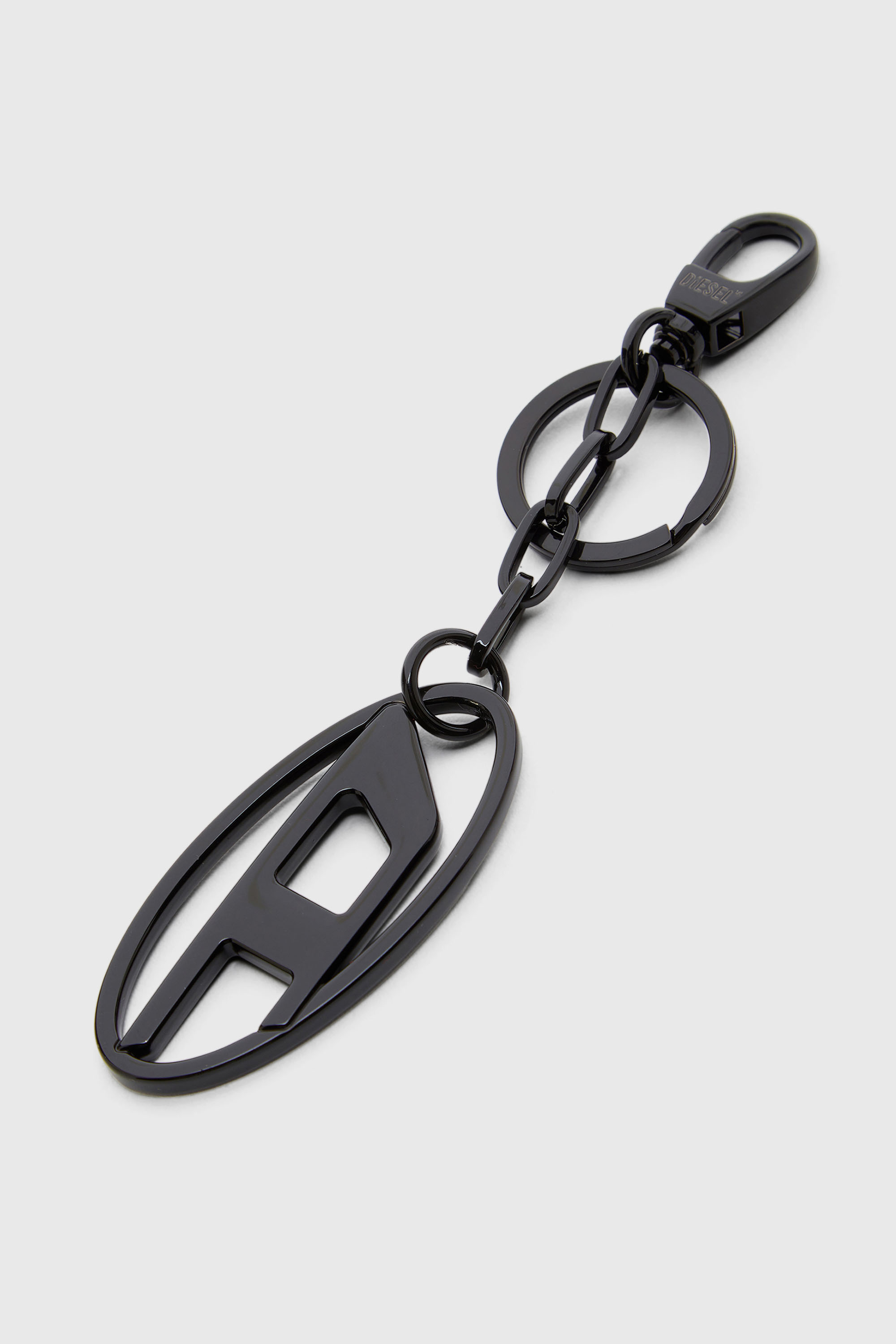 Diesel - HOLY-C, Unisex Schl&uuml;sselanh&auml;nger aus Metall mit Logo-Plakette in Schwarz - 2