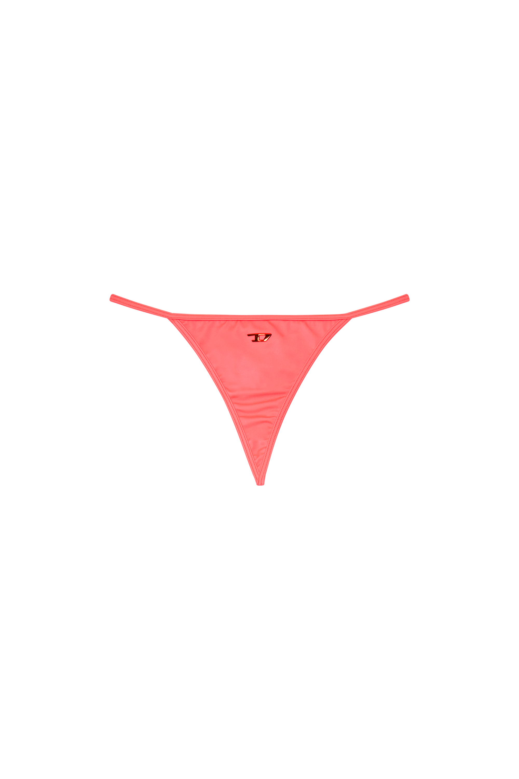 Diesel - BFST-HELENA, Damen Neonfarbene Tanga-Bikinihose mit D-Logo in Rosa - Image 4