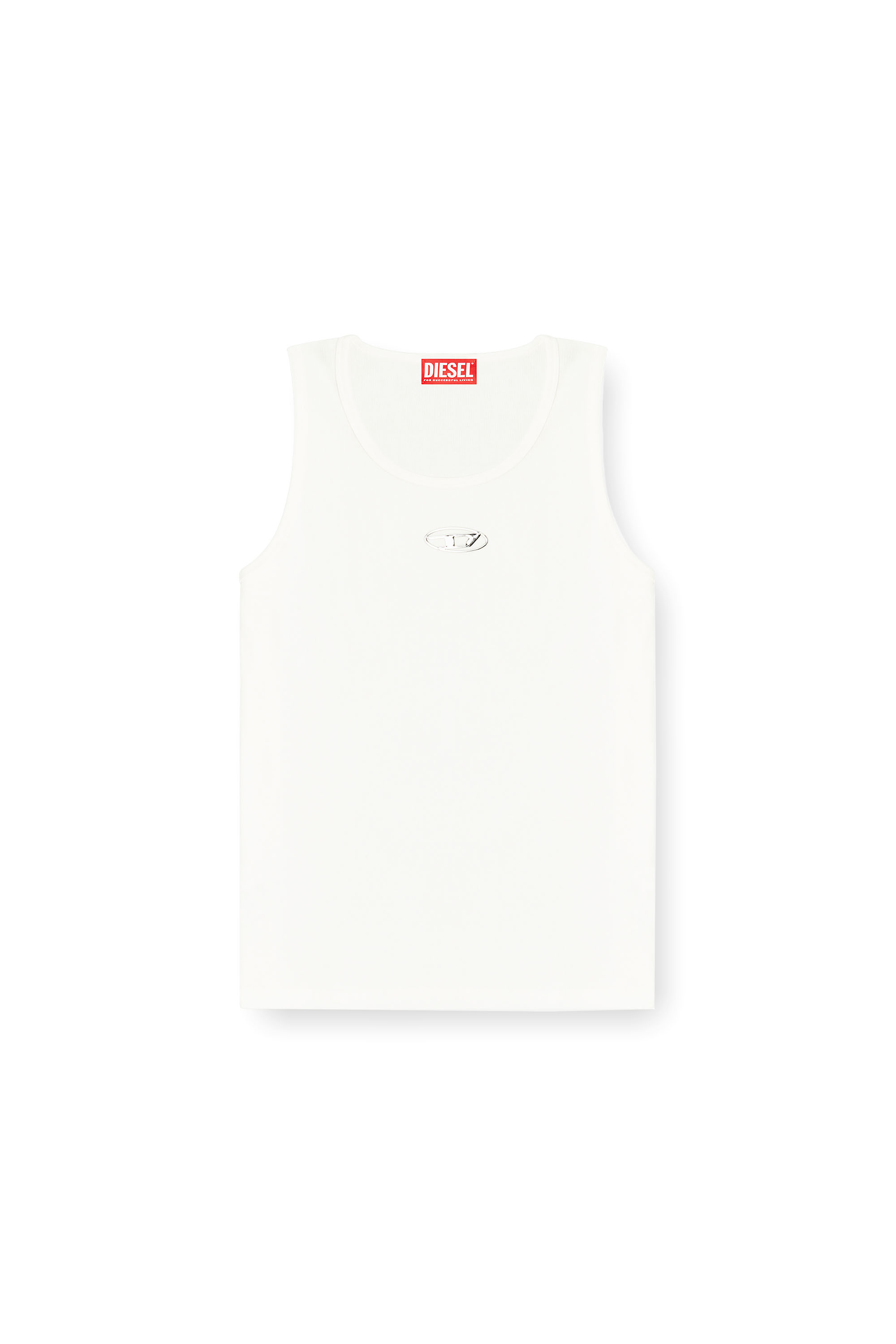 Diesel - T-LIFTY-IOD, Herren Baumwoll-Tanktop mit Logo in Weiß - 3