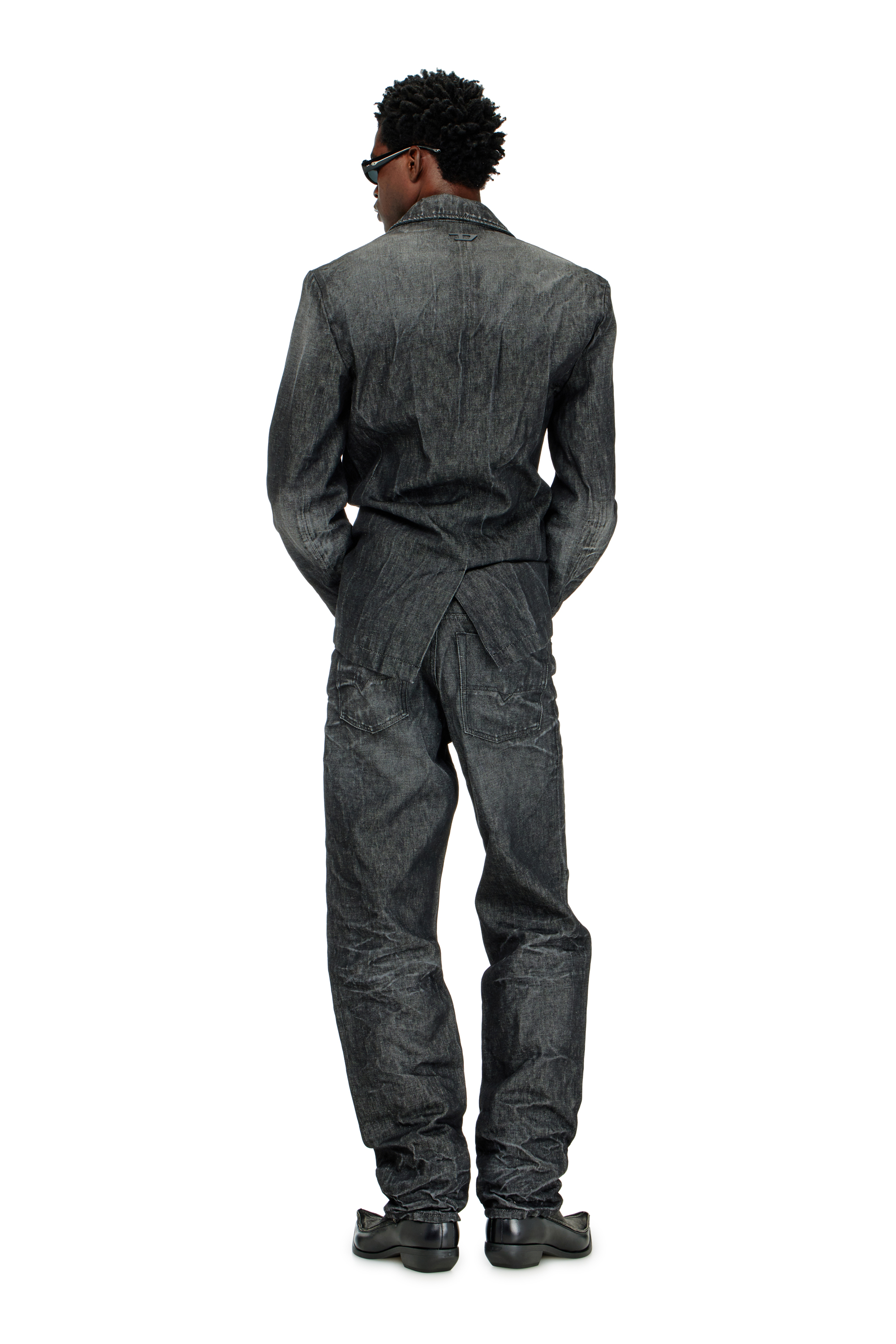 Diesel - Herren Regular Jeans 1991 D-Voeed 09R39, Schwarz/Dunkelgrau - 4