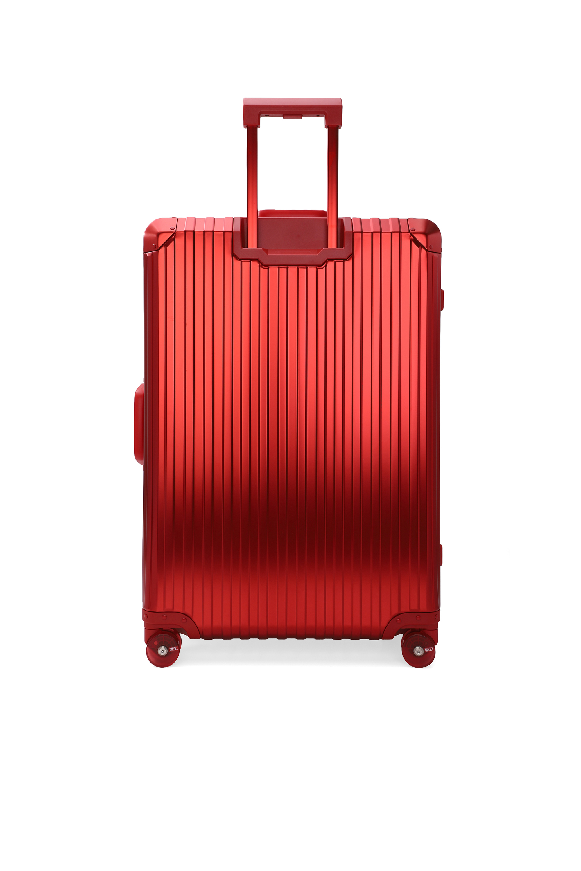 Diesel - DIESEL ALUMINUM TROLLEY- DSL002, Unisex Koffer aus Aluminium Gr&ouml;&szlig;e L in Rot - 2