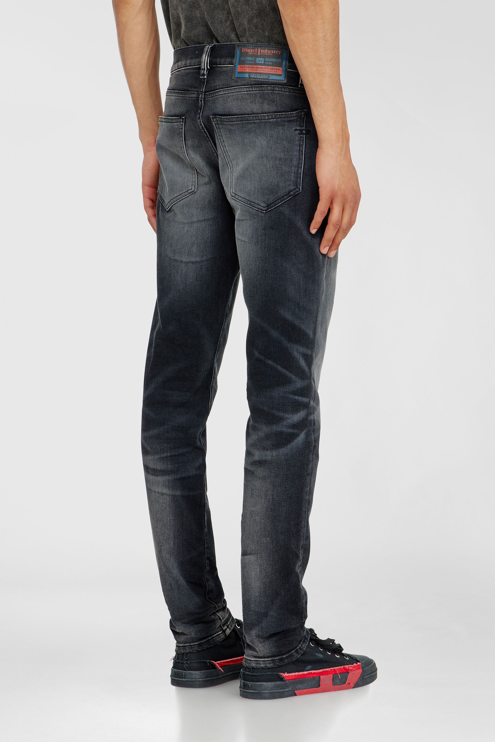 Diesel - Herren Slim Jeans 2019 D-Strukt 09P38, Schwarz/Dunkelgrau - 5