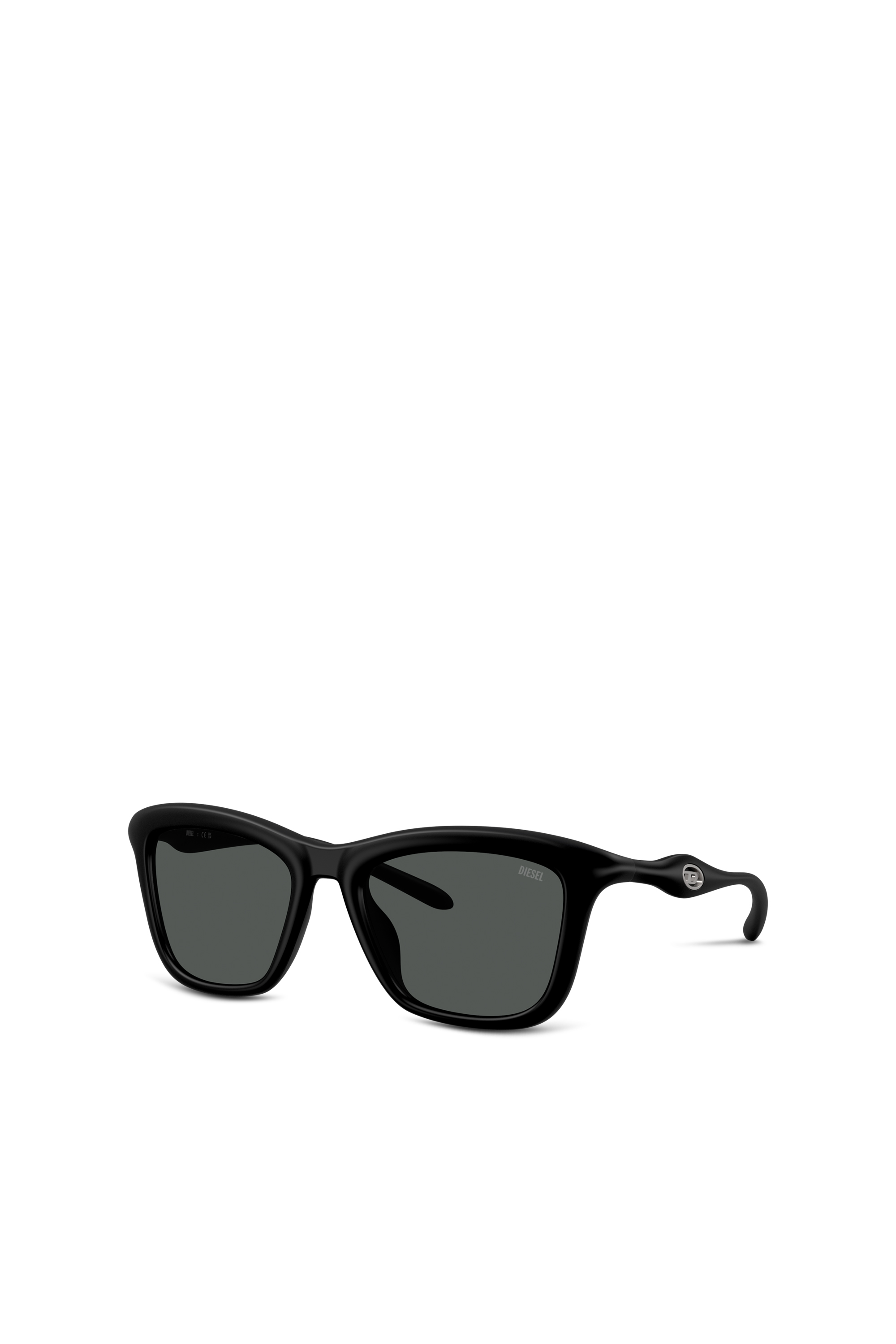 Diesel - 0DL3008U, Unisex Eckige Sonnenbrille in Schwarz - 1