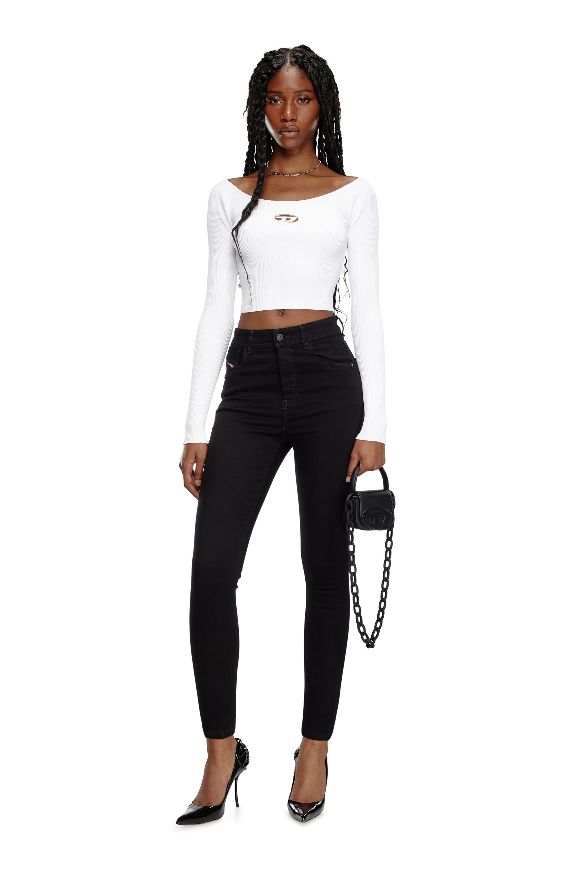 Skinny Jeans 1984 Slandy-High 069EF, Schwarz/Dunkelgrau Diesel - Damen Skinny Jeans 1984 Slandy-High 069EF, Schwarz/Dunkelgrau - 1