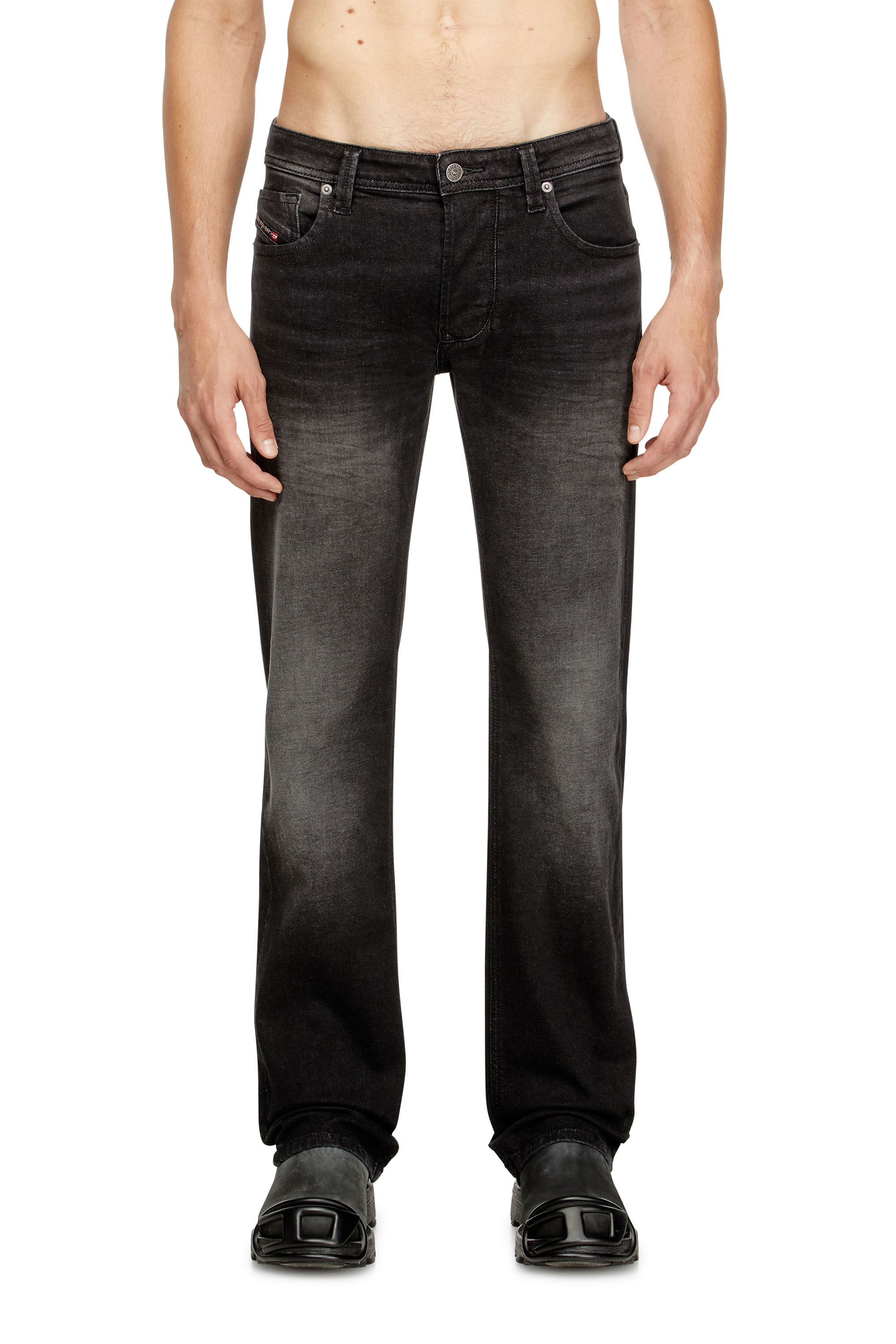 Diesel - Herren Regular Jeans 1985 Larkee 0DBDT, Schwarz/Dunkelgrau - 1