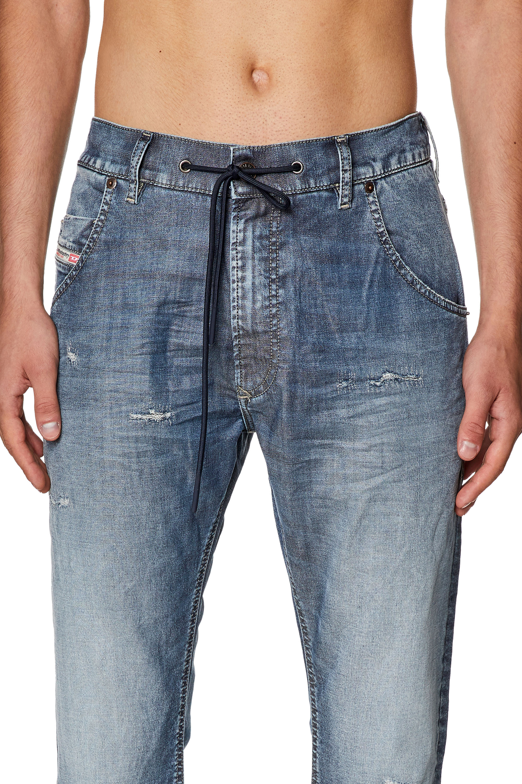 Diesel - Tapered 2030 D-Krooley Joggjeans® E9H13, Mittelblau - Image 4