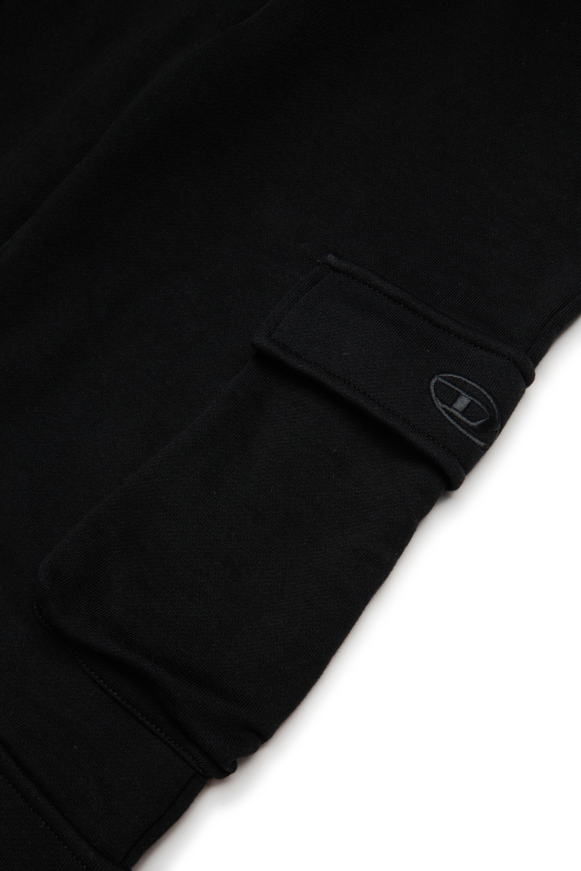 Diesel - PASDIR, Woman's Cotton pants with cargo pockets. in Black - 4