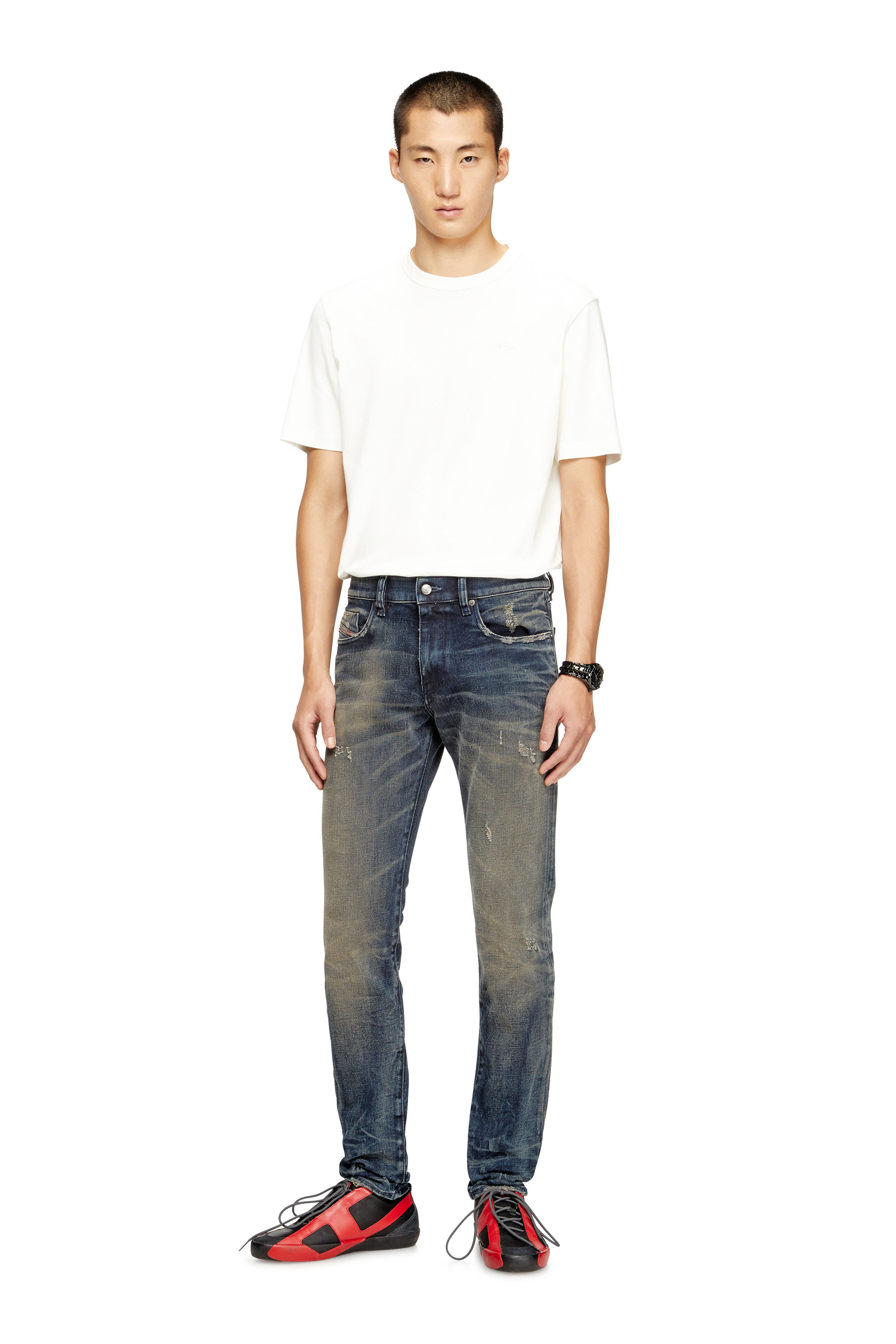Diesel - Herren Slim Jeans 2019 D-Strukt 09M46, Dunkelblau - 2