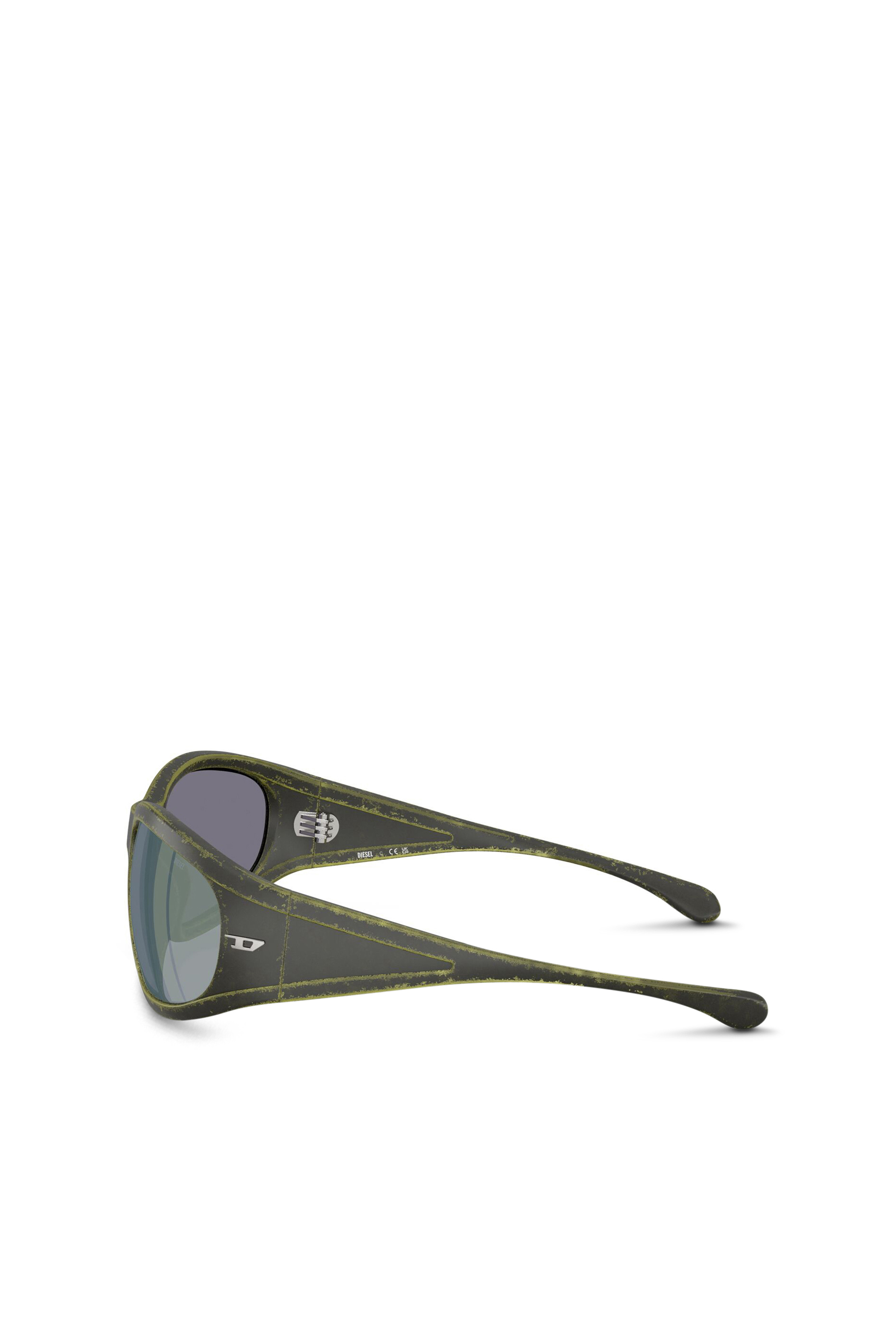 Diesel - 0DL3002, Unisex Sonnenbrille aus acetat mit rechteckigen gläsern in Grün - 2