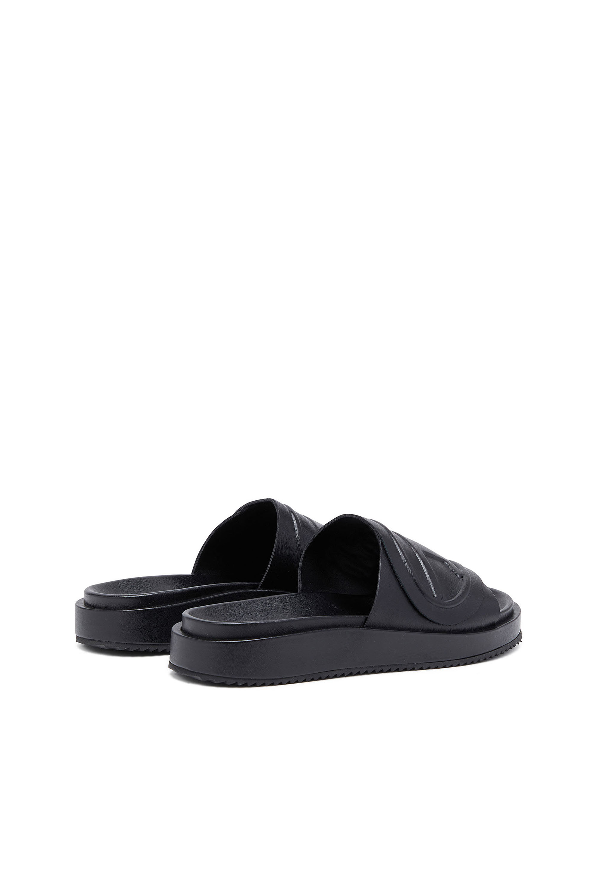 Diesel - SA-SLIDE D OVAL W, Damen Sa-Slide D-Slide-Sandaletten mit Oval D-Riemen in Schwarz - 3