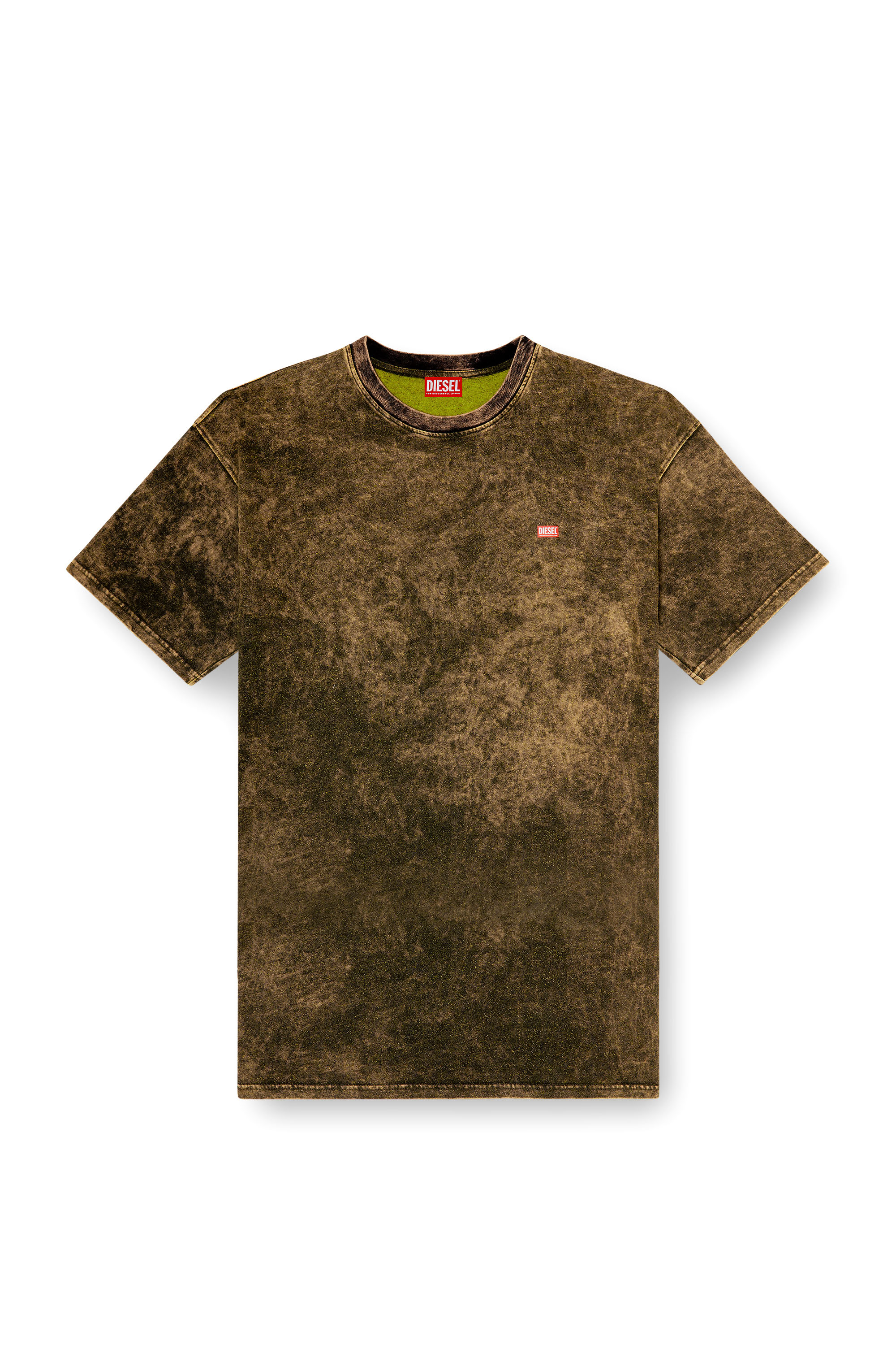Diesel - T-BOXT-T4, Herren T-Shirt aus Vanis&eacute;-Jersey mit Logo in Armeegr&uuml;n - 3