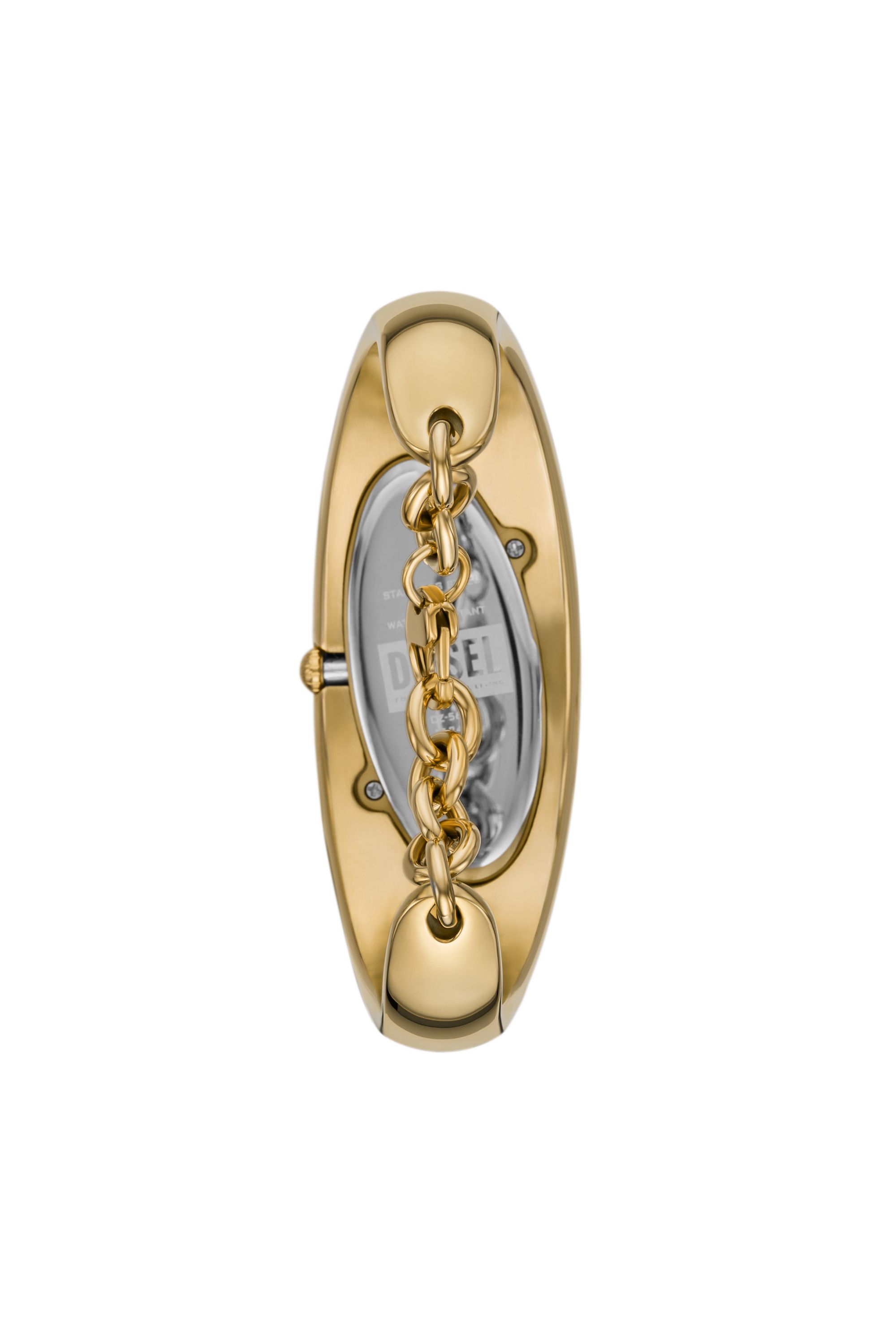 Diesel - DZ5608 WATCH, Damen Wonder-D Armbanduhr aus goldenem Edelstahl mit zwei Zeigern in Gold - 2