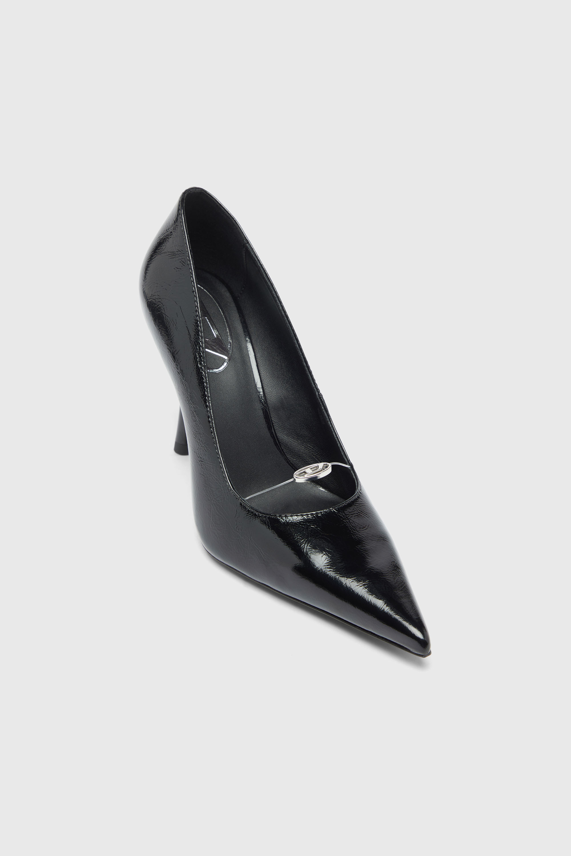 Diesel - D-JEWELS 90 P, Damen D-Jewels - Pumps aus Naplakleder in Schwarz - 6