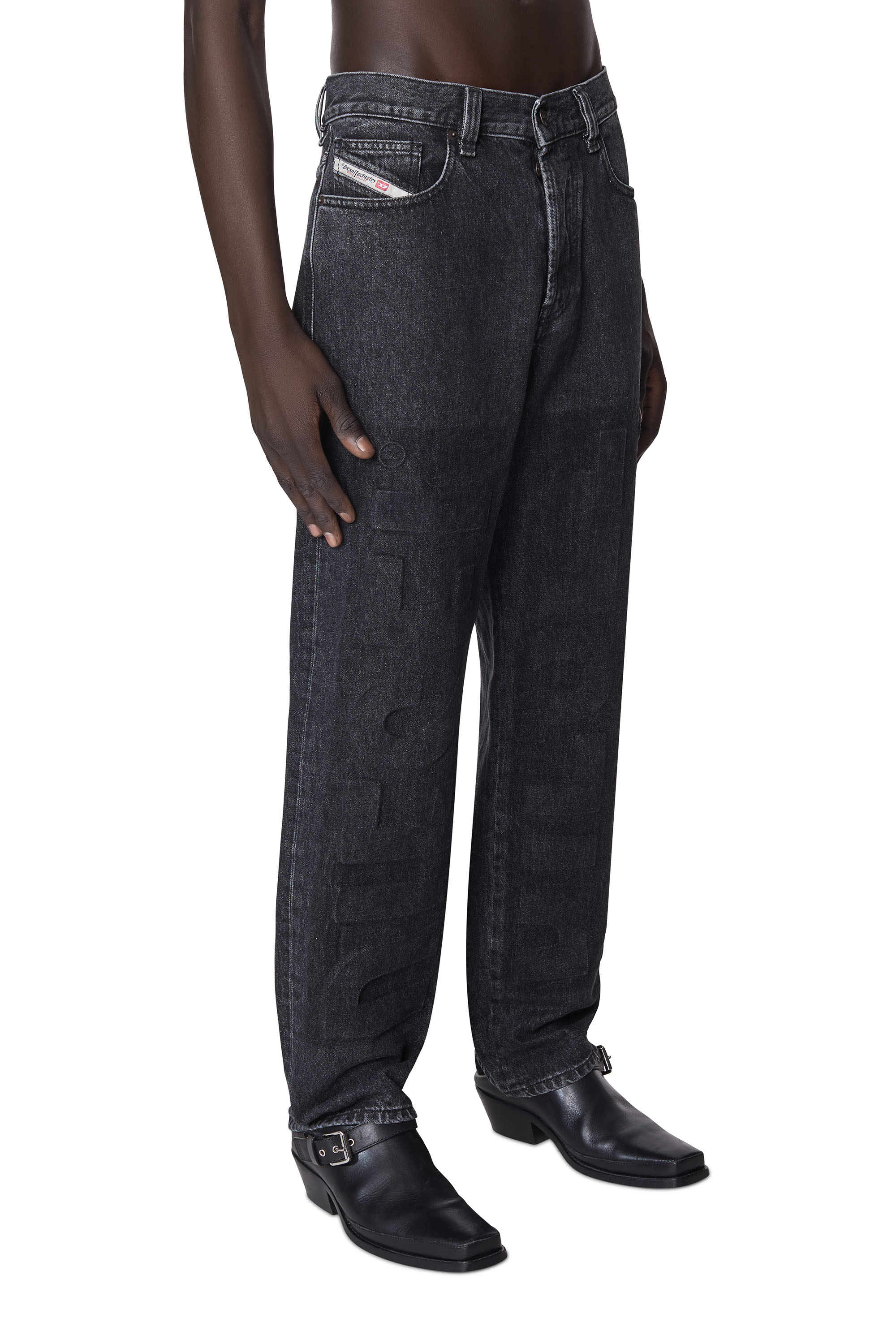 Diesel - 2010 D-Macs 007C5 Straight Jeans, Schwarz/Dunkelgrau - Image 3