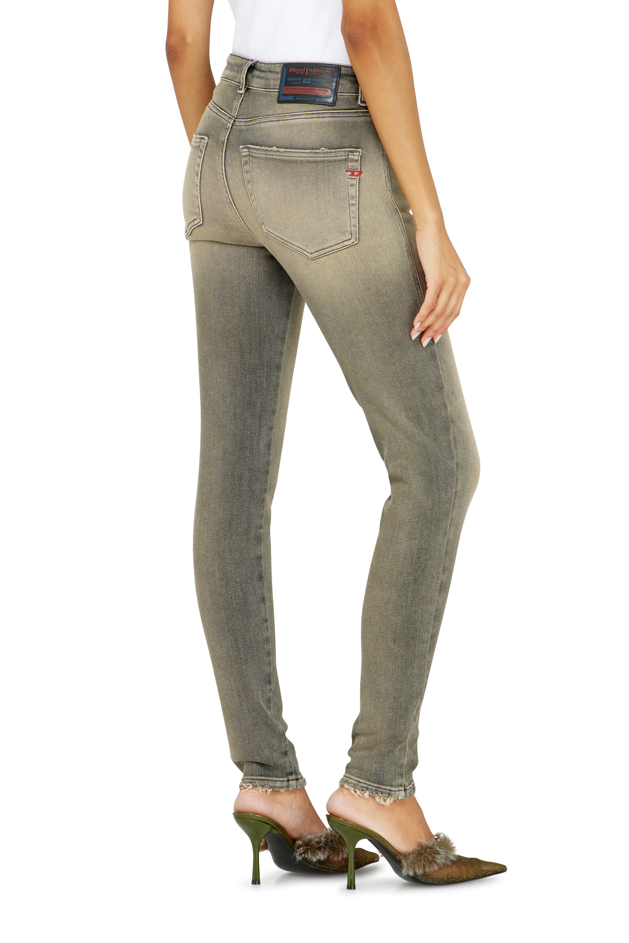 Diesel - Damen Skinny Jeans 2017 Slandy 09P32, Grau - 5