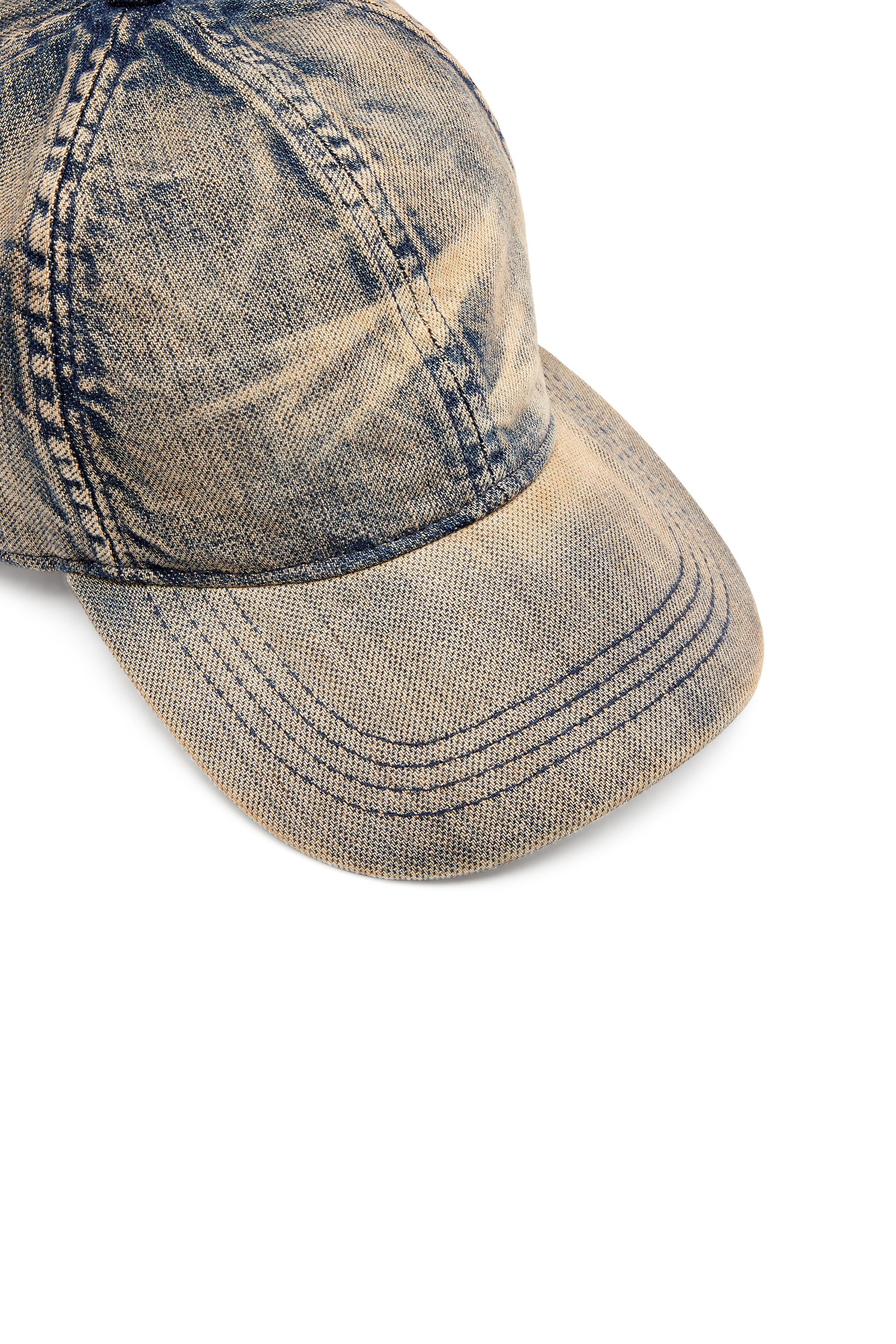 Diesel - C-ADOC, Herren Basecap aus solarisiertem Denim in Blau - 3