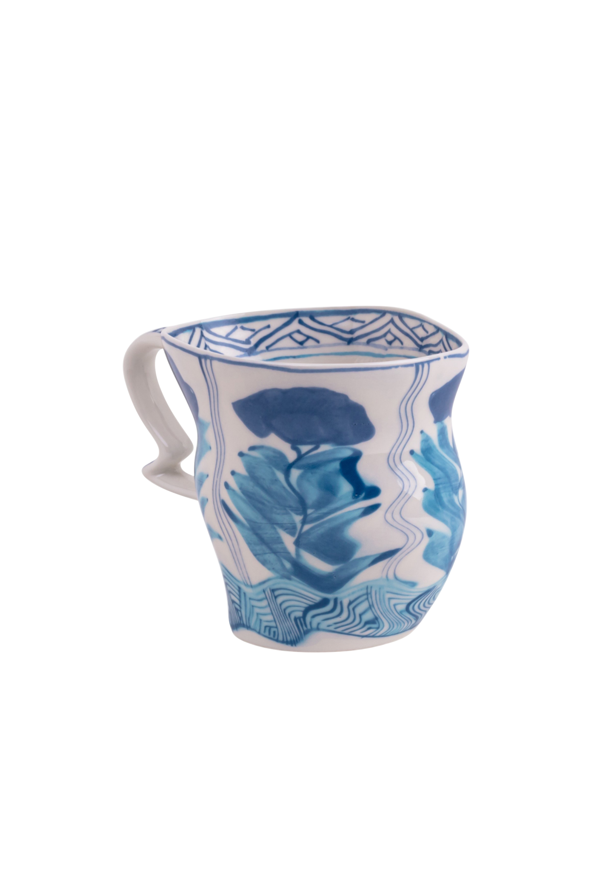Diesel - 11257 PORCELAIN MUG "CLASSIC ON ACID" -, Unisex Porzellantasse in Weiss/Blau - 4