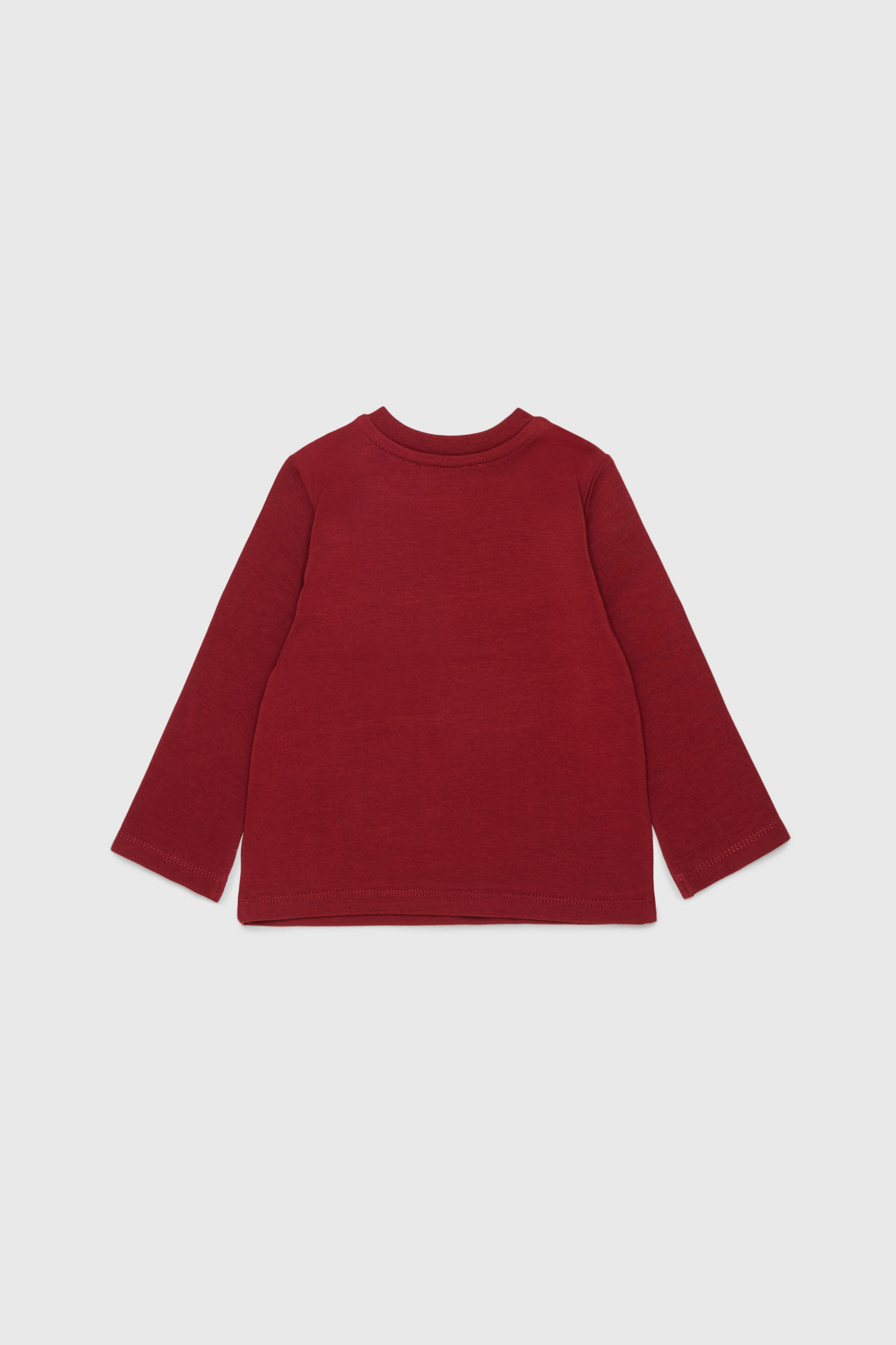 Diesel - TFUMB, Damen Langarm-T-Shirt mit starburst Logo-Print in Rot - 3