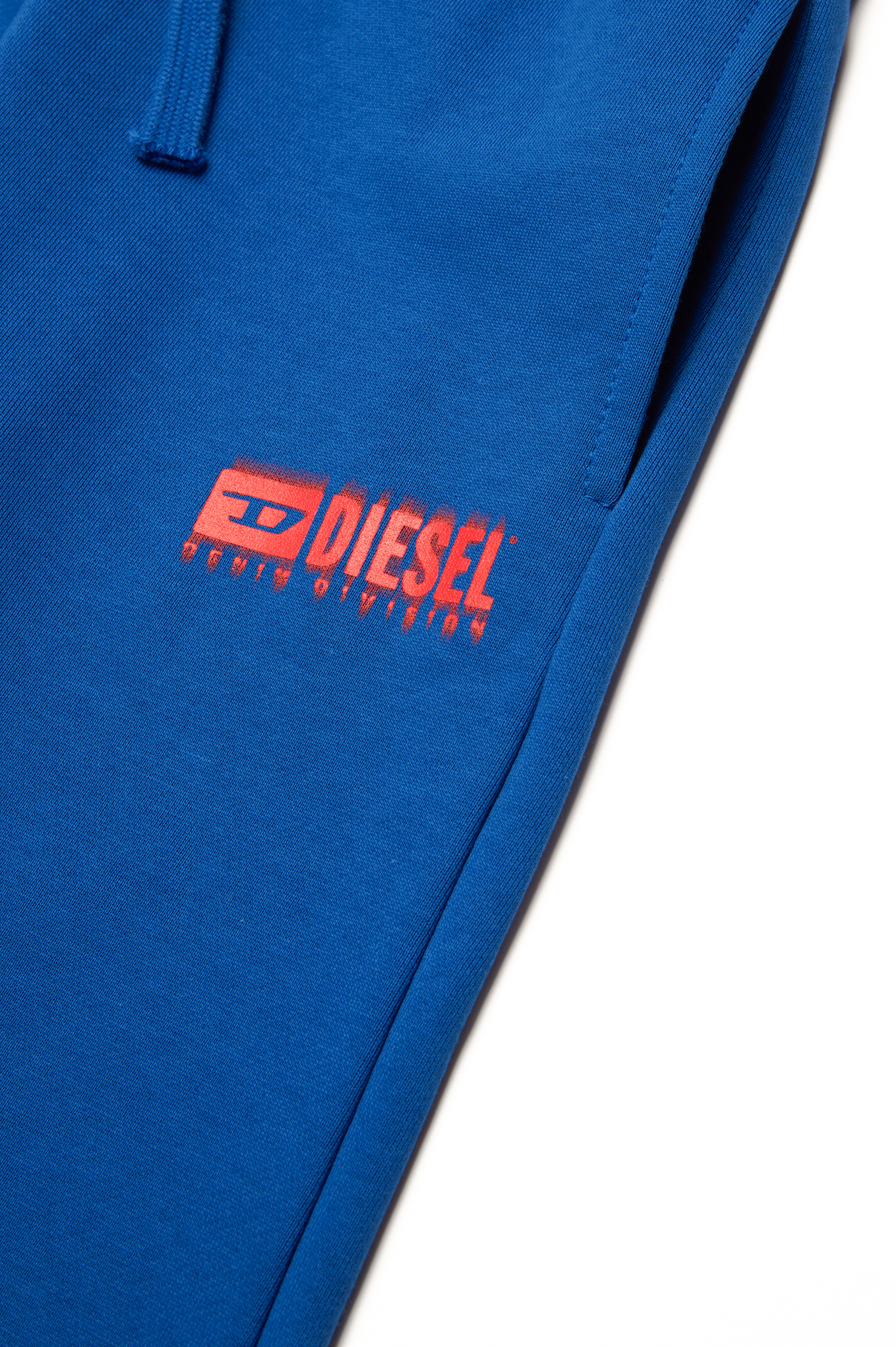 Diesel - PBASE, Man Sweatpants with smudged logo in Blue - Image 4