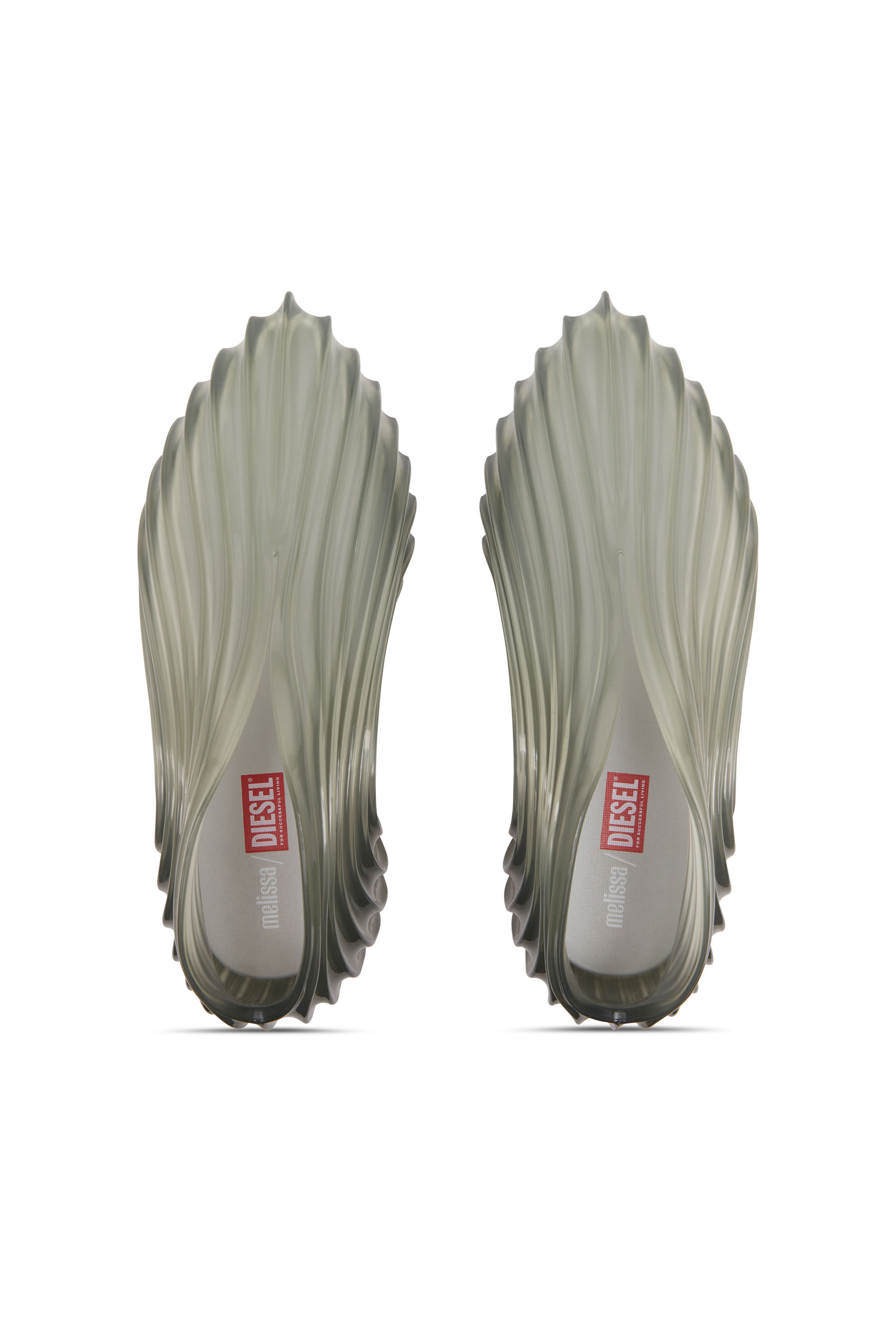 MELISSA QUANTUM SNEAKERS X, Hellgrau Diesel - MELISSA QUANTUM SNEAKERS X, Unisex Sneaker zum Schlüpfen aus Melflex® in Hellgrau - 4