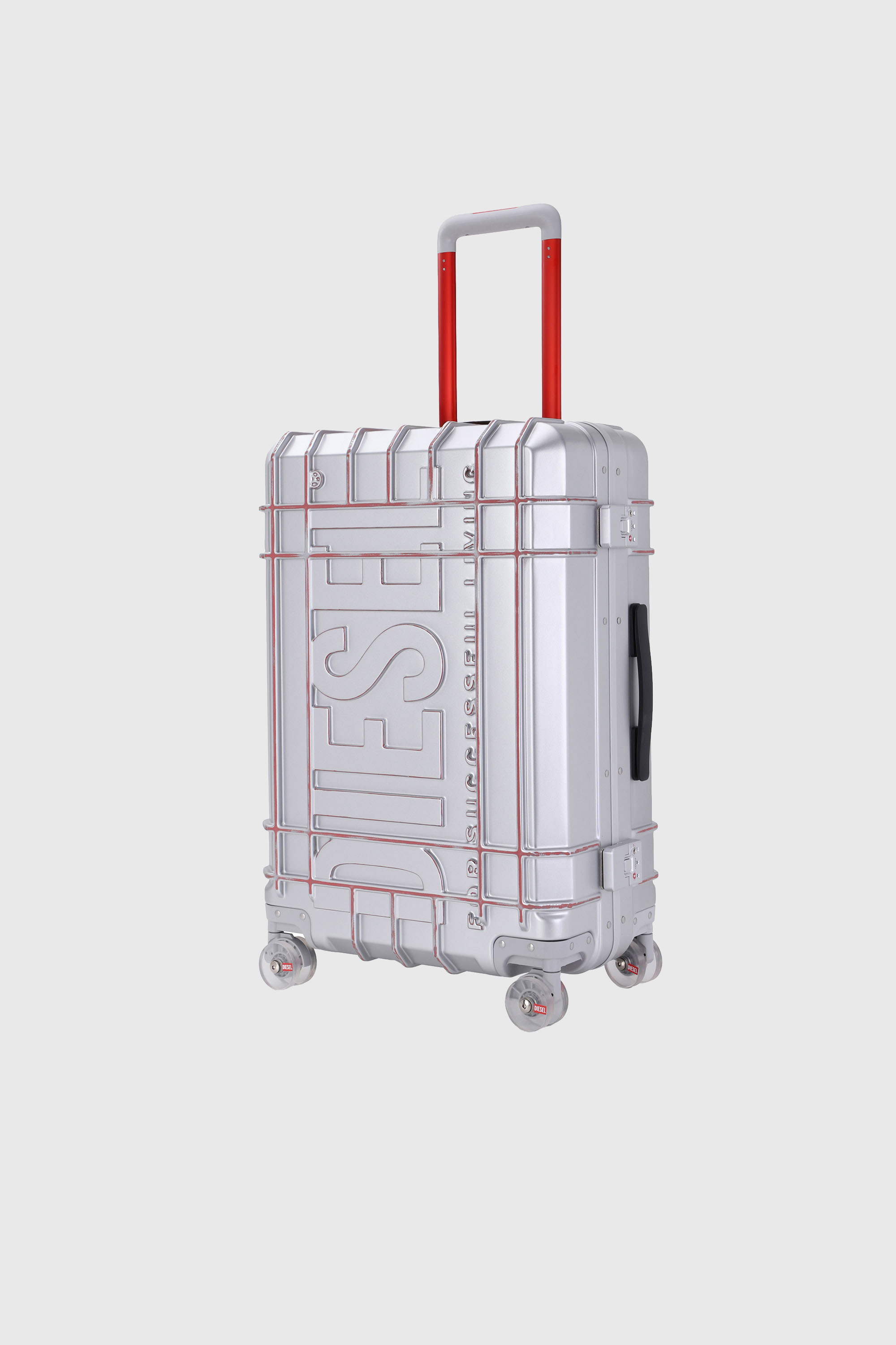 Diesel - DIESEL PC STRONG IMAGE TROLLEY- DSL003, Unisex Robuster Koffer Gr&ouml;&szlig;e L in Silber - 5