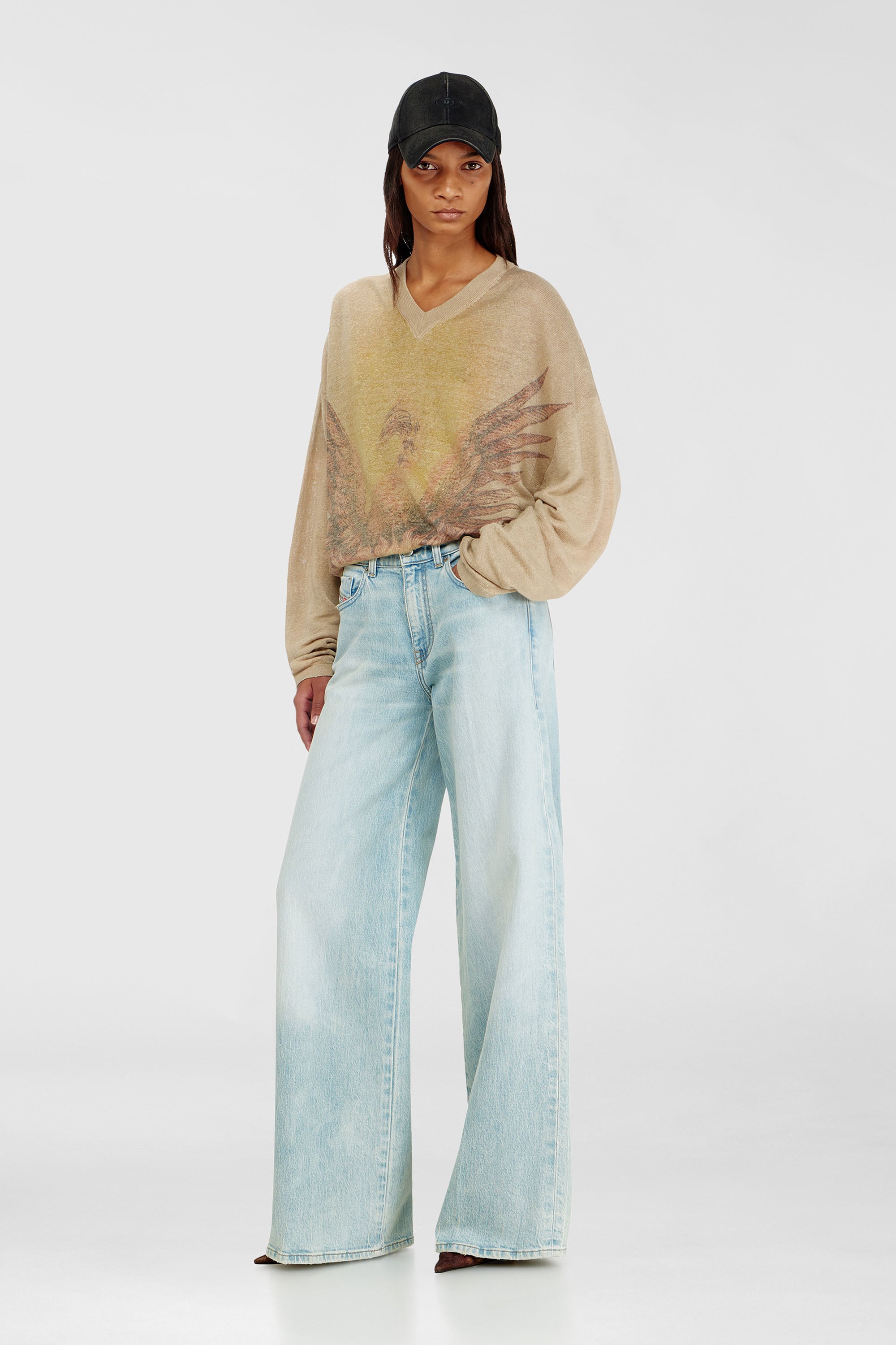 Diesel - Damen Flare Jeans 1978 D-Akemi 0KBBX, Hellblau - 1