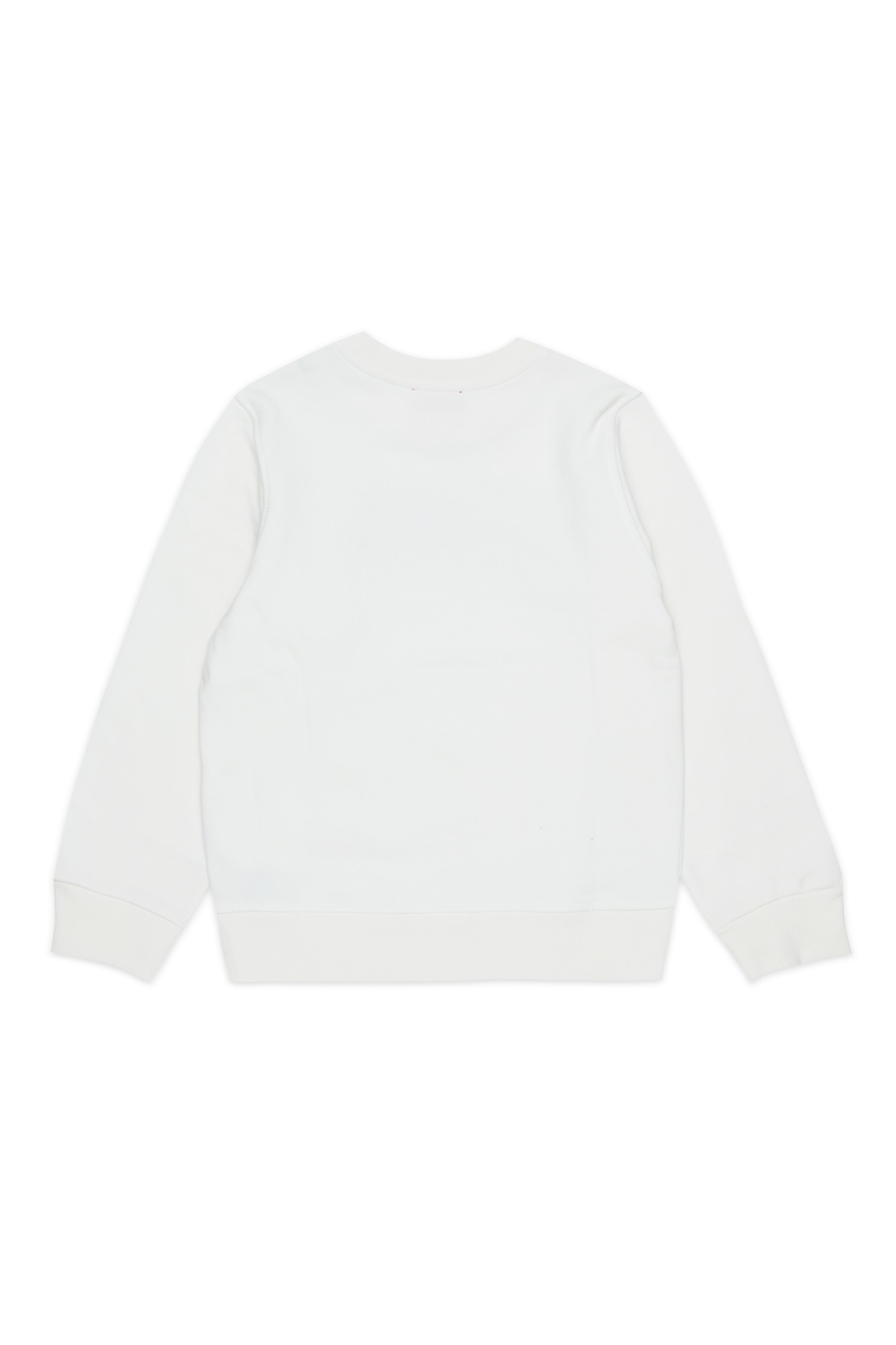 Diesel - SLOMIX, Herren Sweatshirt mit logo im distressed-look in Wei&szlig; - 2