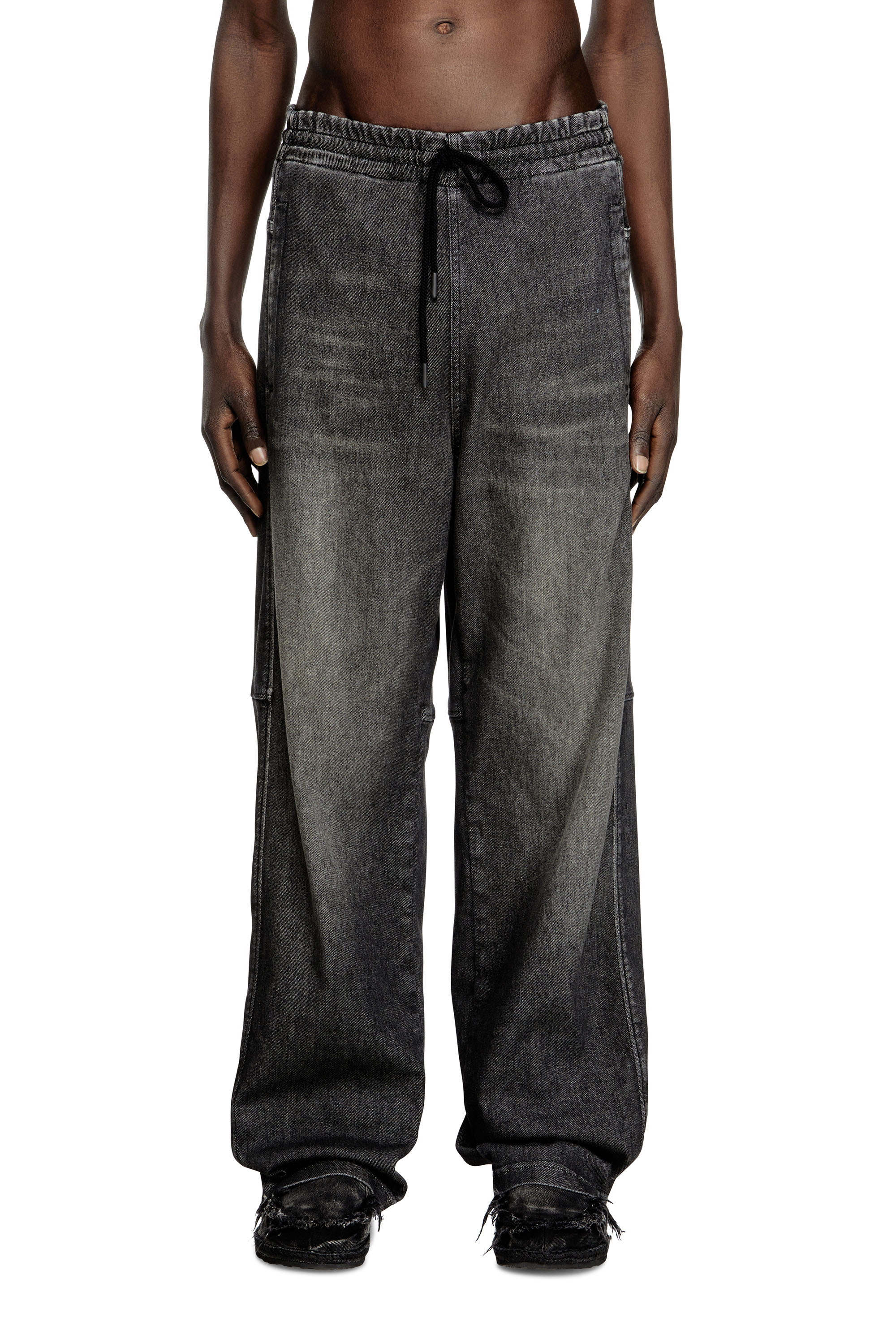 Relaxed D-Martyans Track Denim 09L77, Schwarz/Dunkelgrau Diesel - Unisex Relaxed D-Martyans Track Denim 09L77, Schwarz/Dunkelgrau - 3