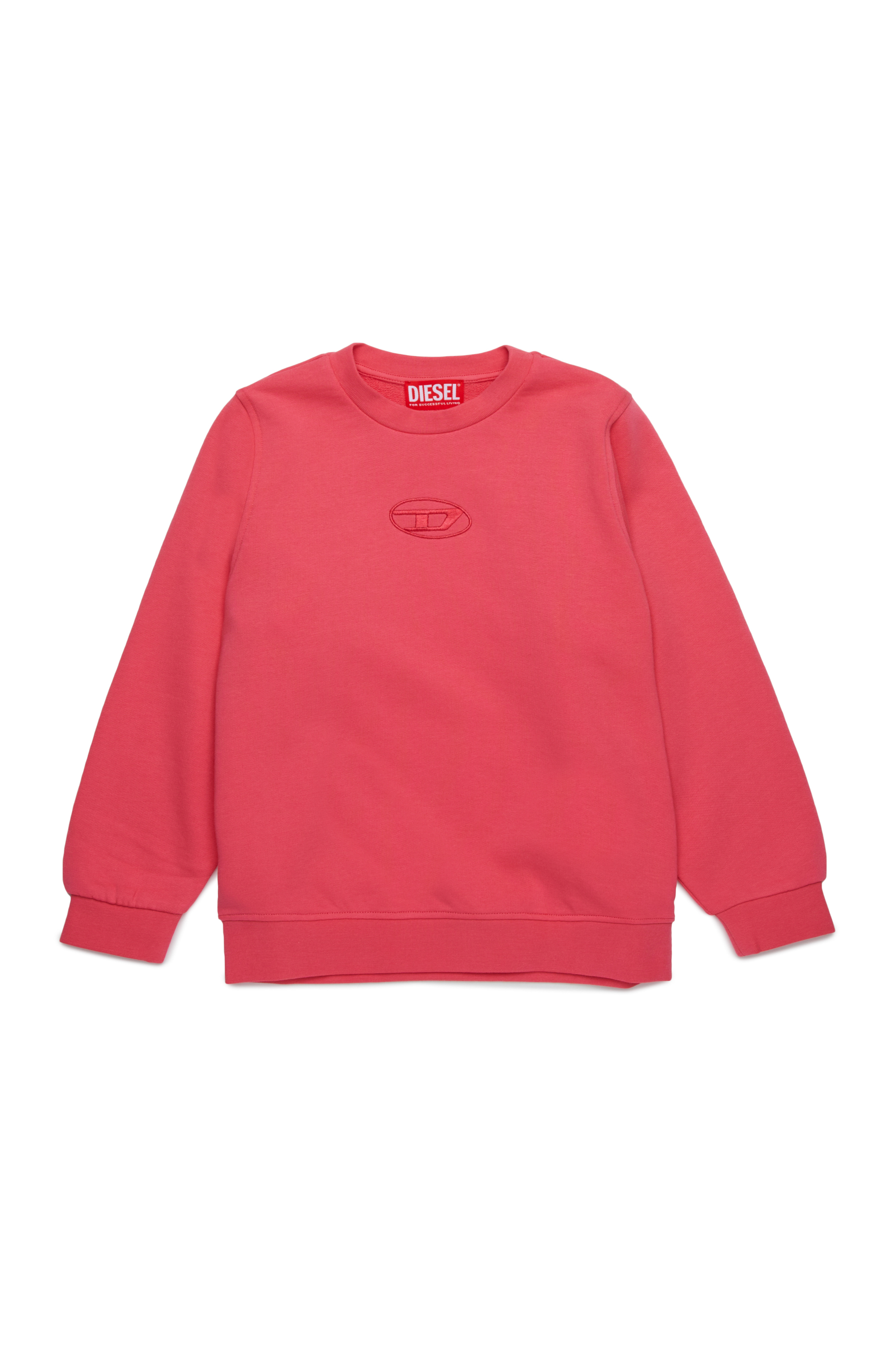 Diesel - SITTIAR, Damen Sweatshirt mit Oval D-Stickerei in Rosa - 1