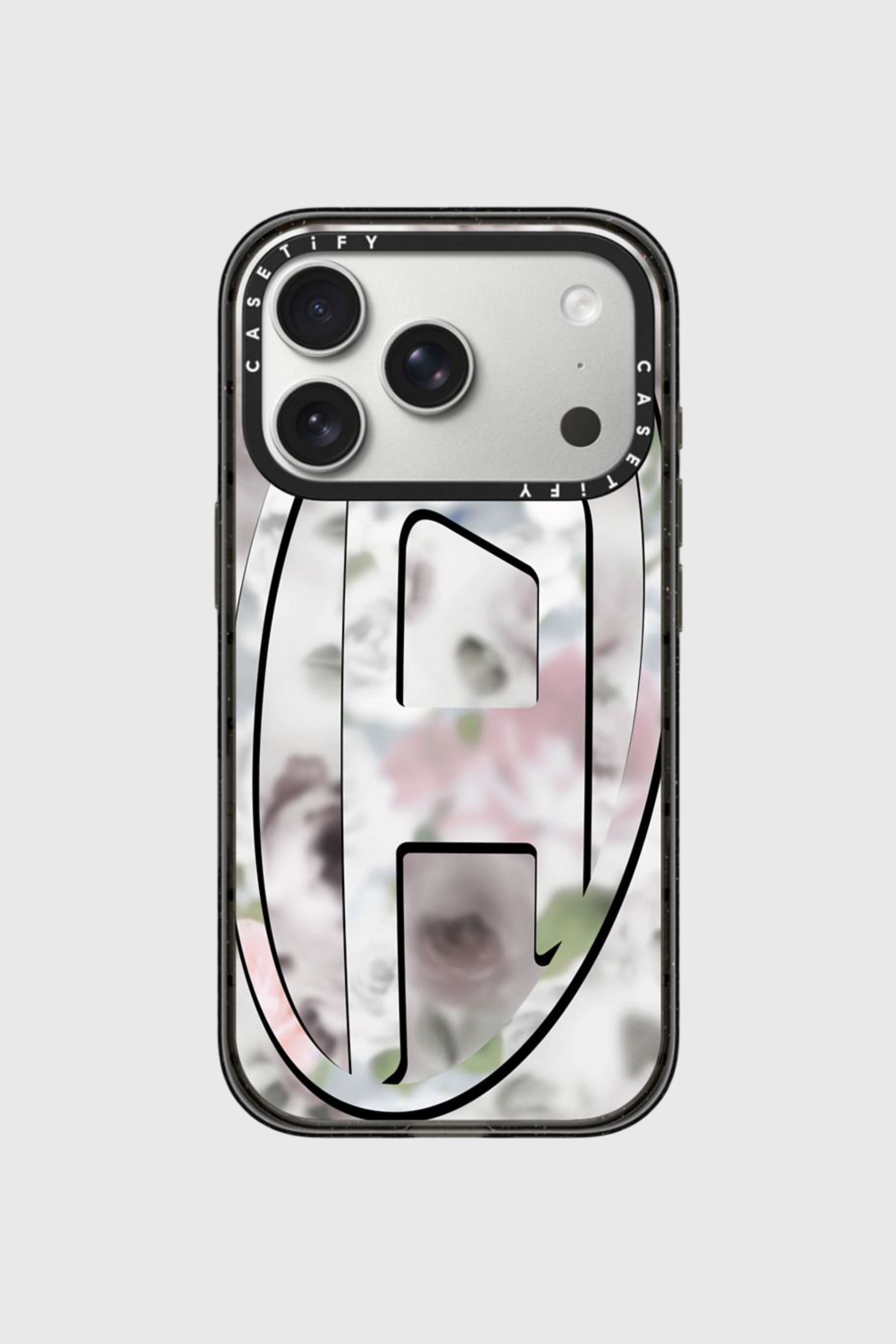 Diesel - 60528 MOULDED CASE, Unisex H&uuml;lle Oval D impact f&uuml;r iPhone 17 Pro in Schwarz/Rosa - 1