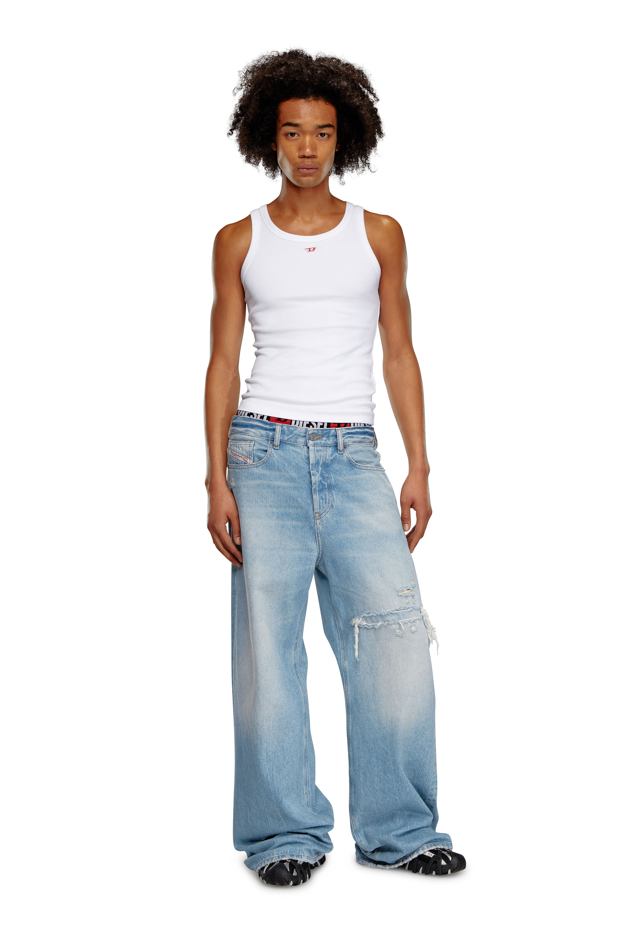 Diesel - Woman Straight Jeans 1996 D-Sire 09E25, Light Blue - Image 6