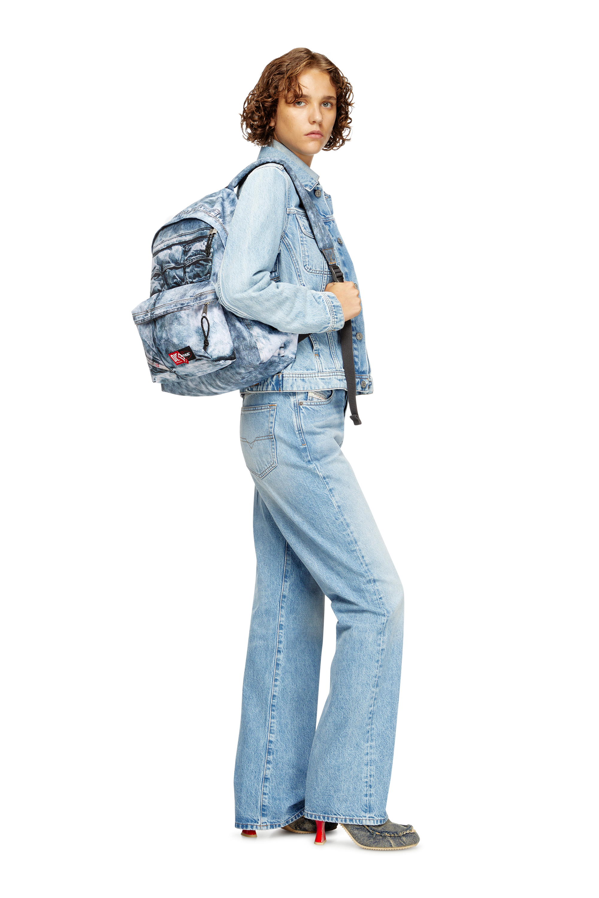 Diesel - DIESEL DAY PAK'R, Unisex's Backpack in trompe l'oeil denim in Blue - 1
