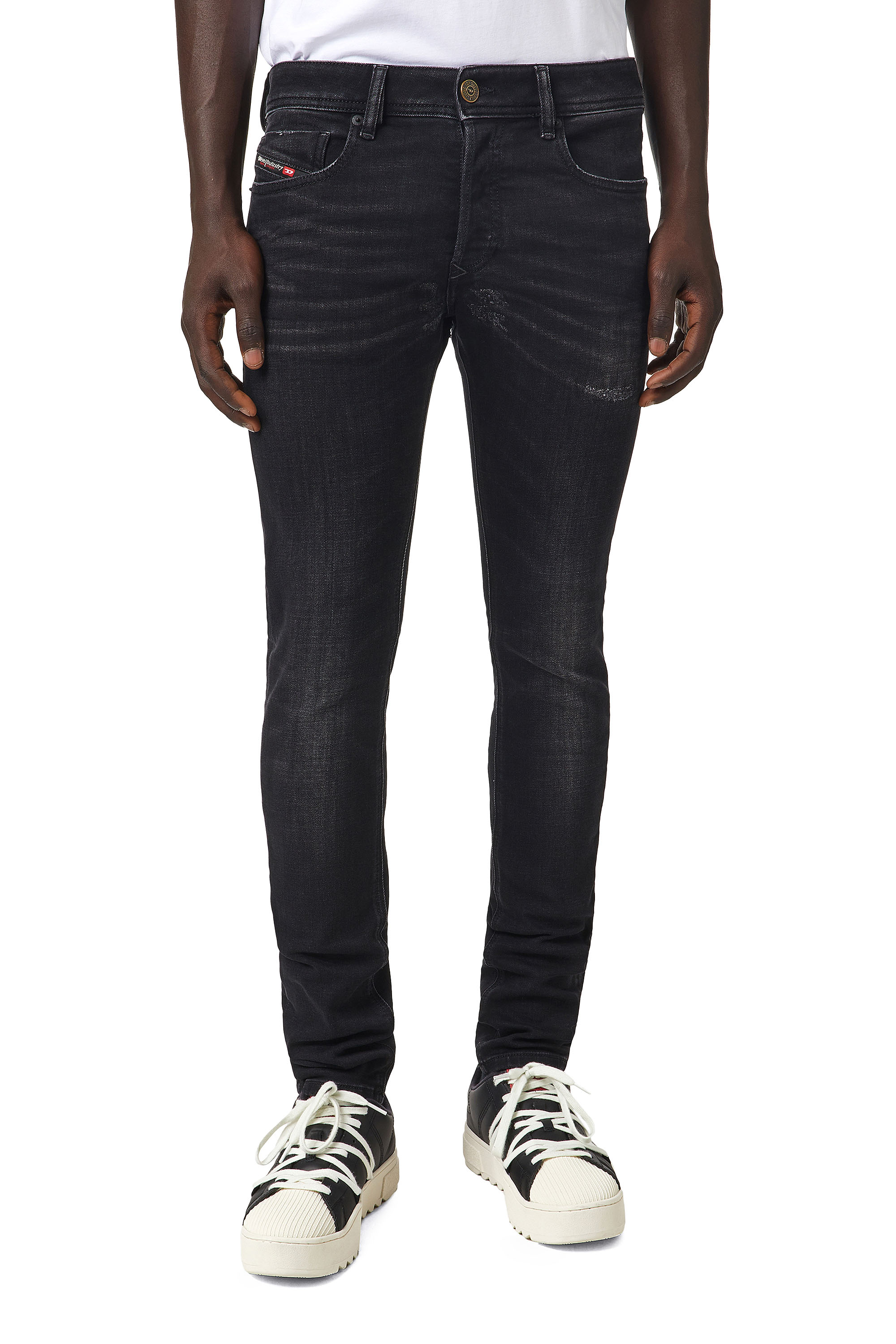 Sleenker 09A89, Schwarz/Dunkelgrau - Jeans