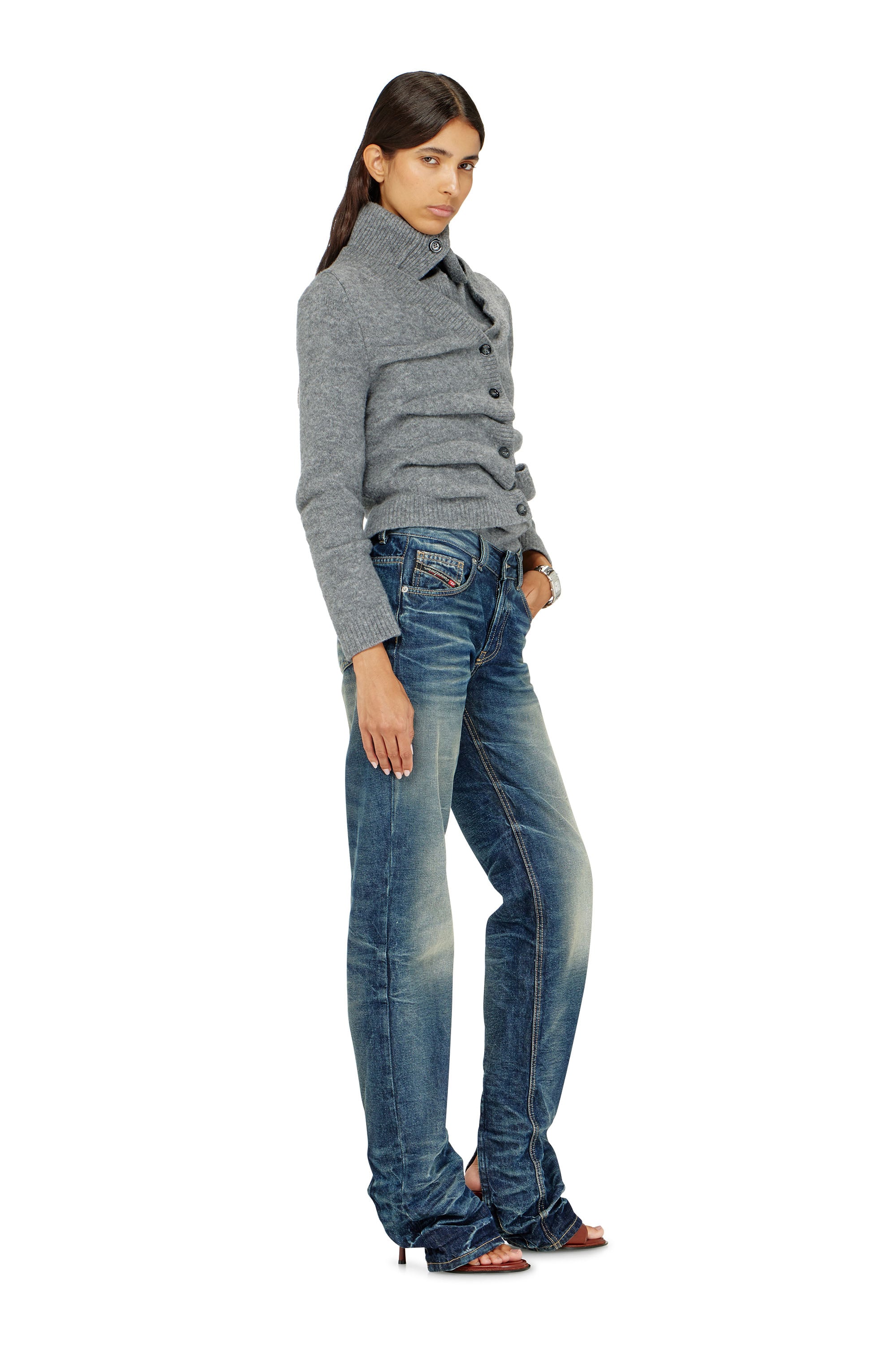 Diesel - Damen Regular Jeans D-Heel 0DBFC, Mittelblau - 2