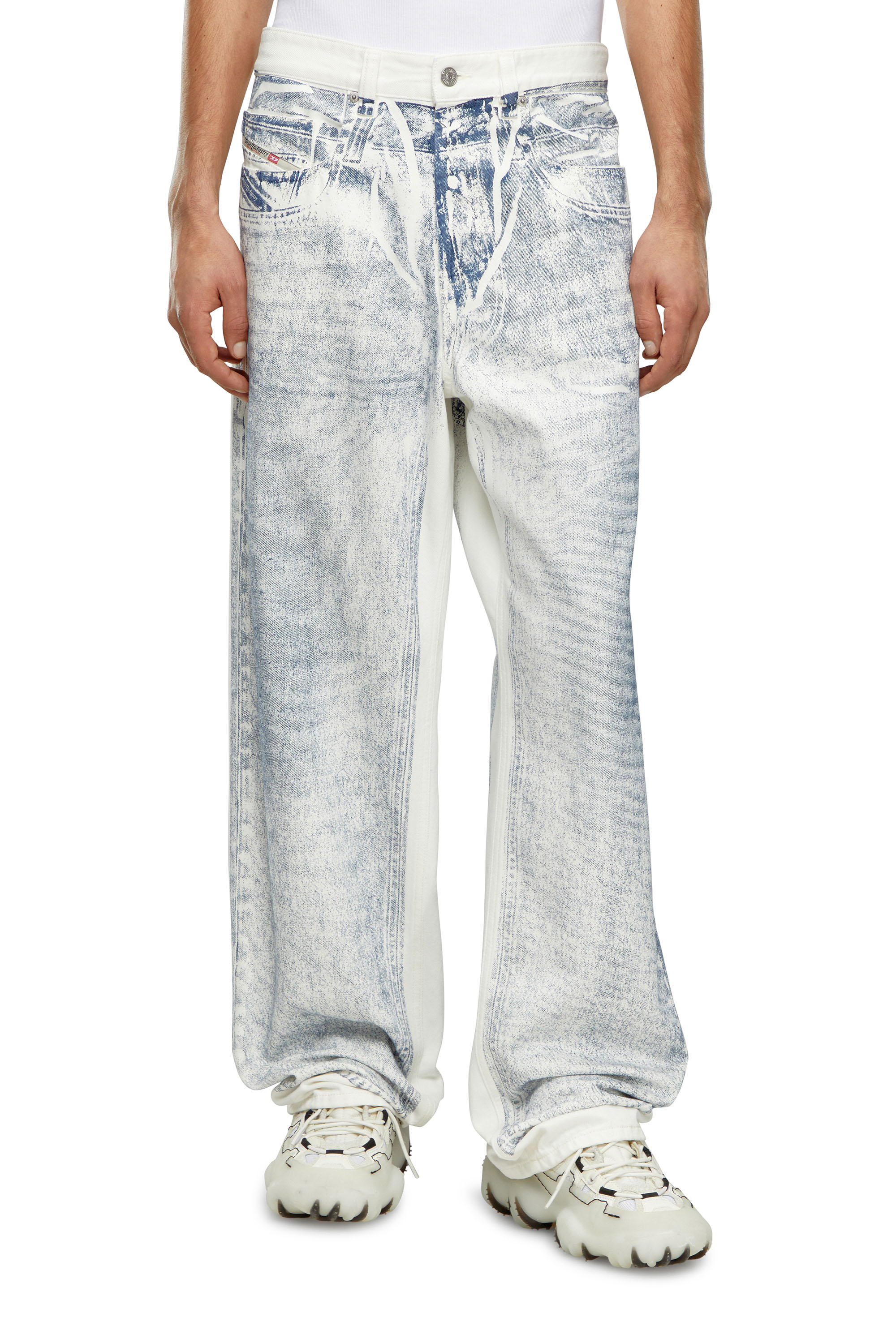 Diesel - Man Straight Jeans 2001 D-Macro 09I73, White - Image 2