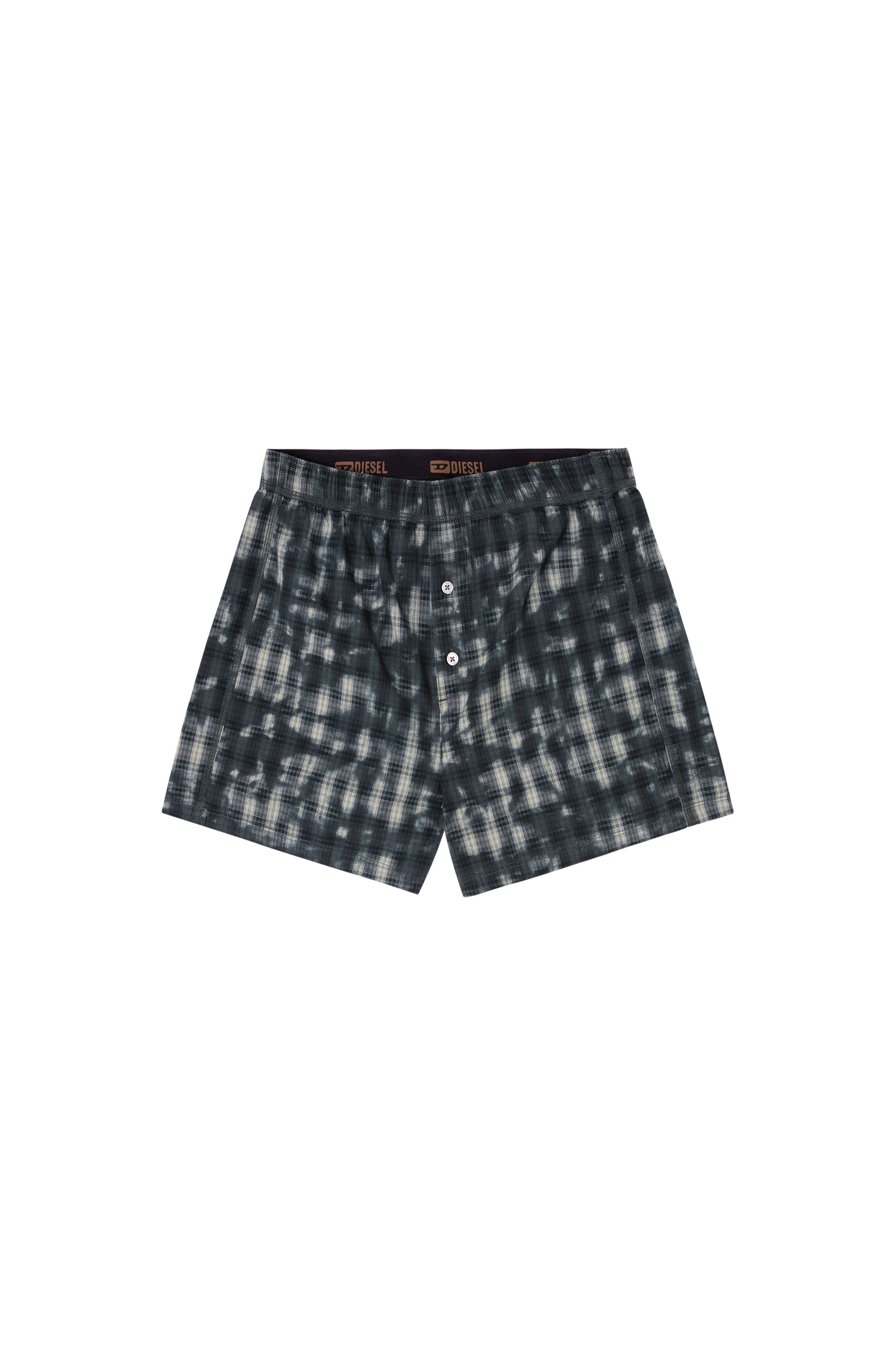 Diesel - STARK-UTLT, Unisex Boxershorts mit Karo-Print in Dunkelgrün - 3