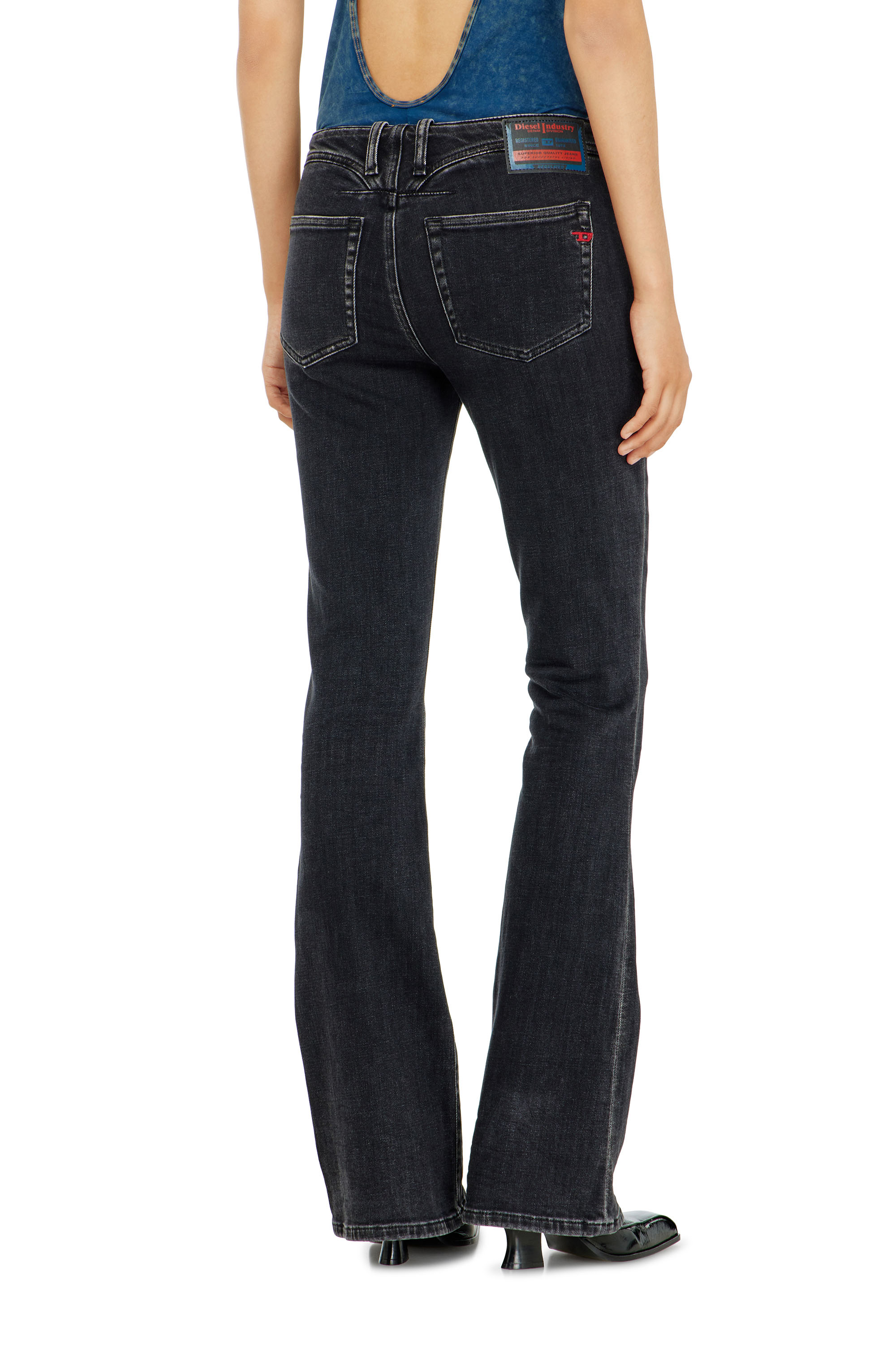 Diesel - Damen Bootcut Jeans 1969 D-Ebbey 09P75, Schwarz/Dunkelgrau - 5