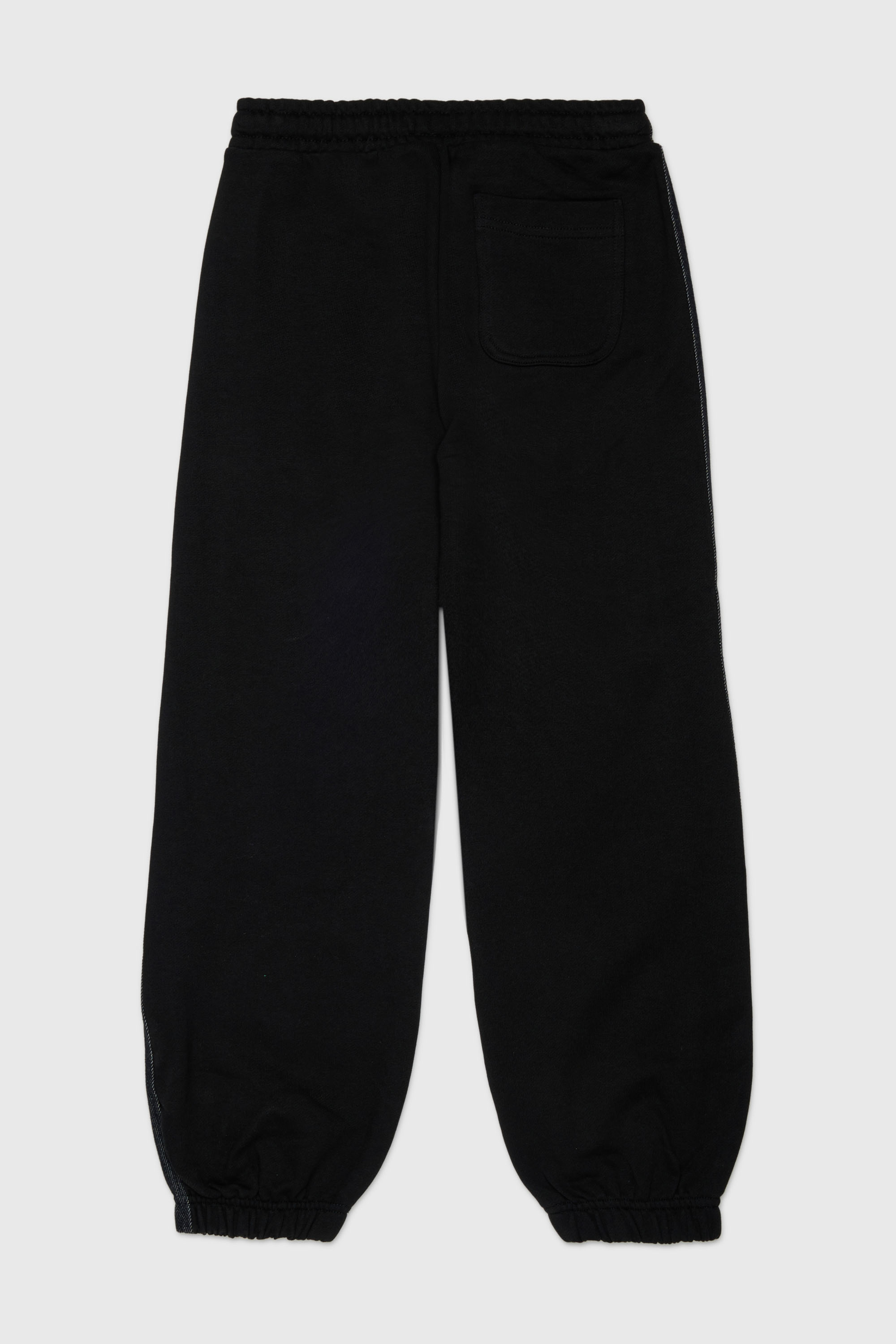 Diesel - PTEAN, Herren Sweatpants mit Denim-Seitenstreifen in Schwarz - 2
