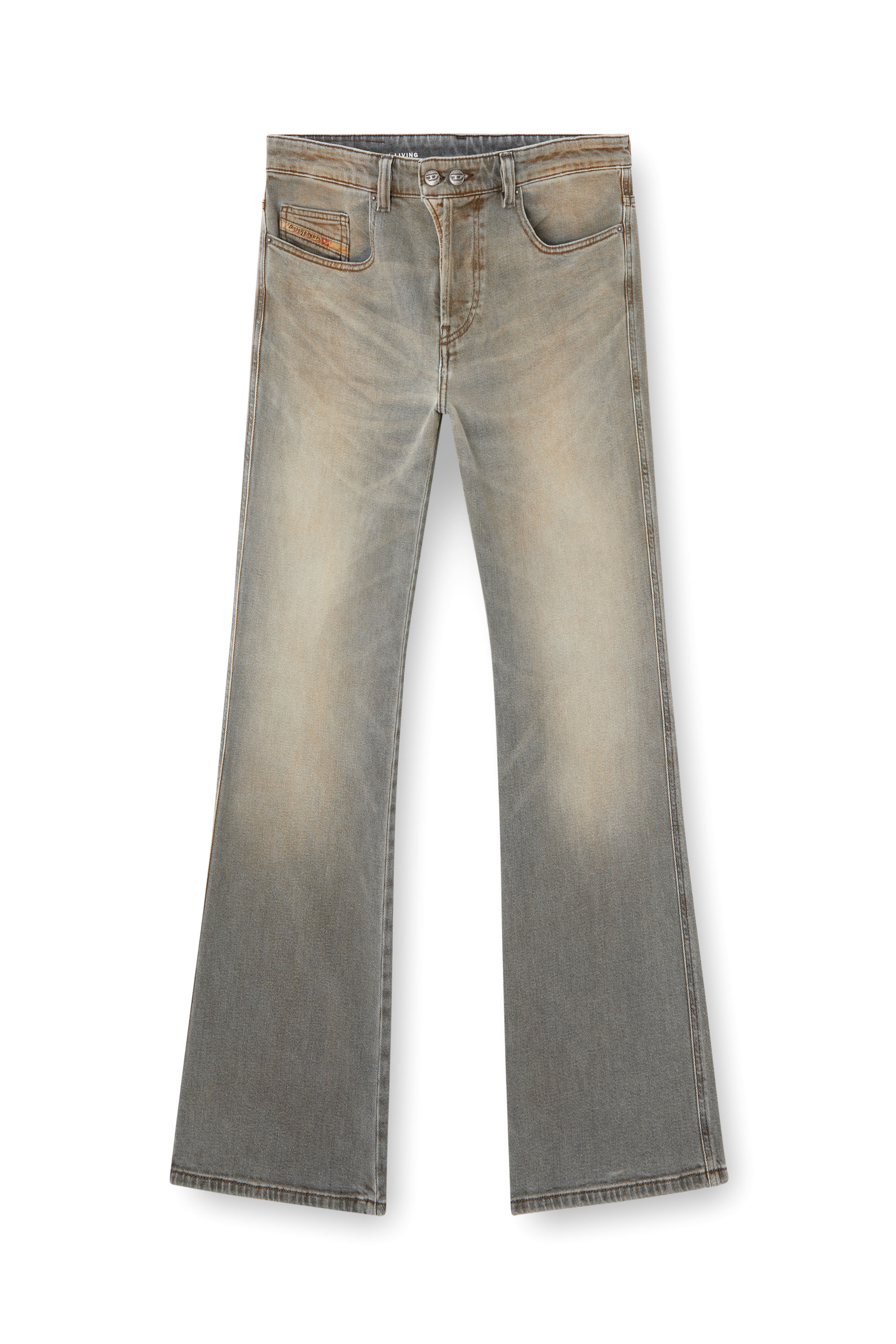 Diesel - Herren Bootcut Jeans 1998 D-Buck 09L37, Hellgrau - 3