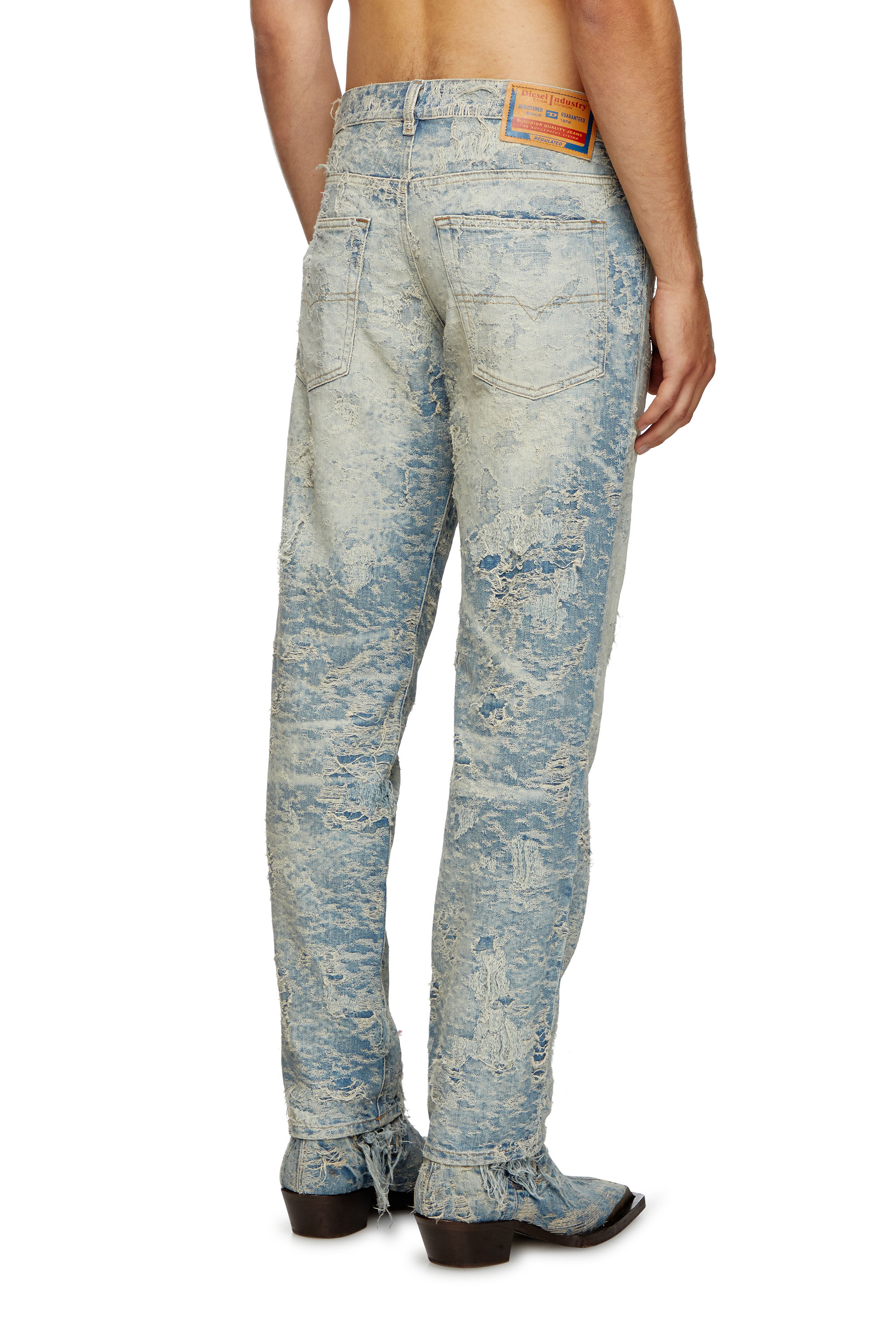 Diesel - Man Tapered Jeans 2023 D-Finitive 007Z7, Light Blue - Image 3